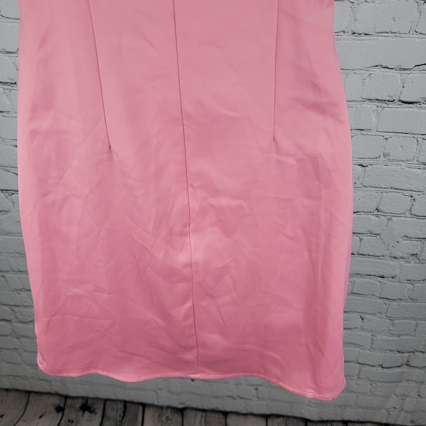 Urban Outfitters Pink Cowl Neck Spagetti Strap Unlined Mini Slip Dress Size XS