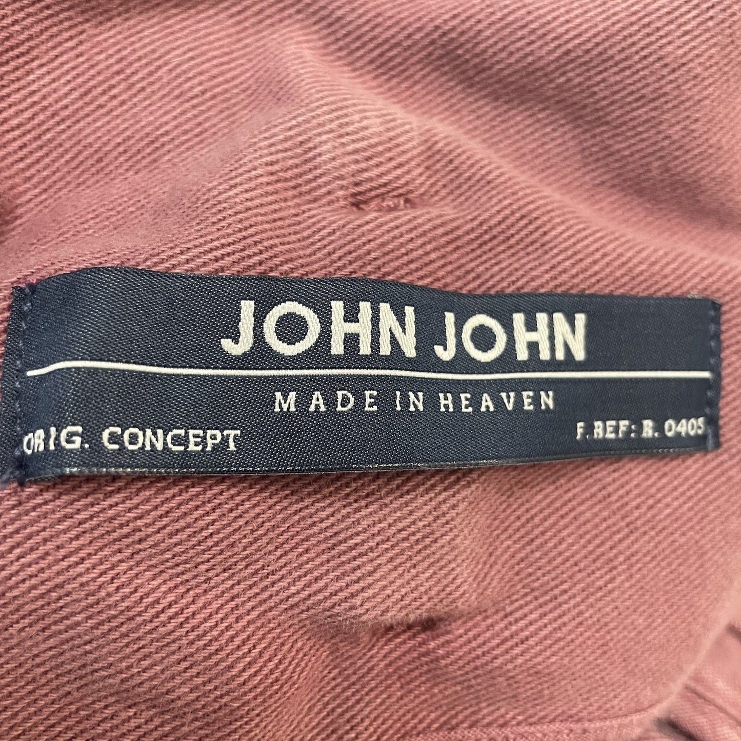 John John Purple Pink 100% Cotton Twill High Rise Paperbag Jean Shorts Size 30
