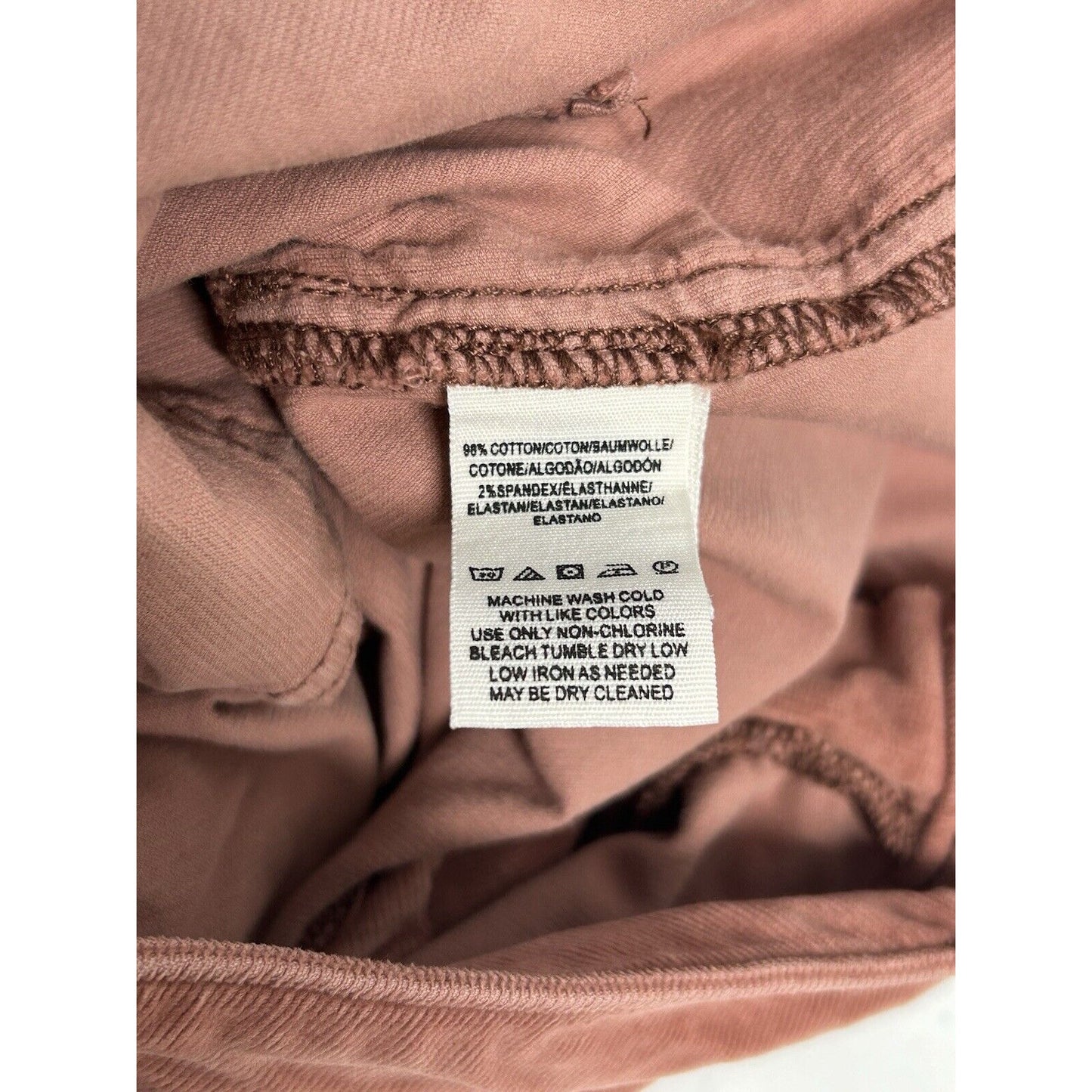 Free People Corduroy Dark Pink Bell Bottoms Raw Hem Flare Boho 26 (26 x 33)