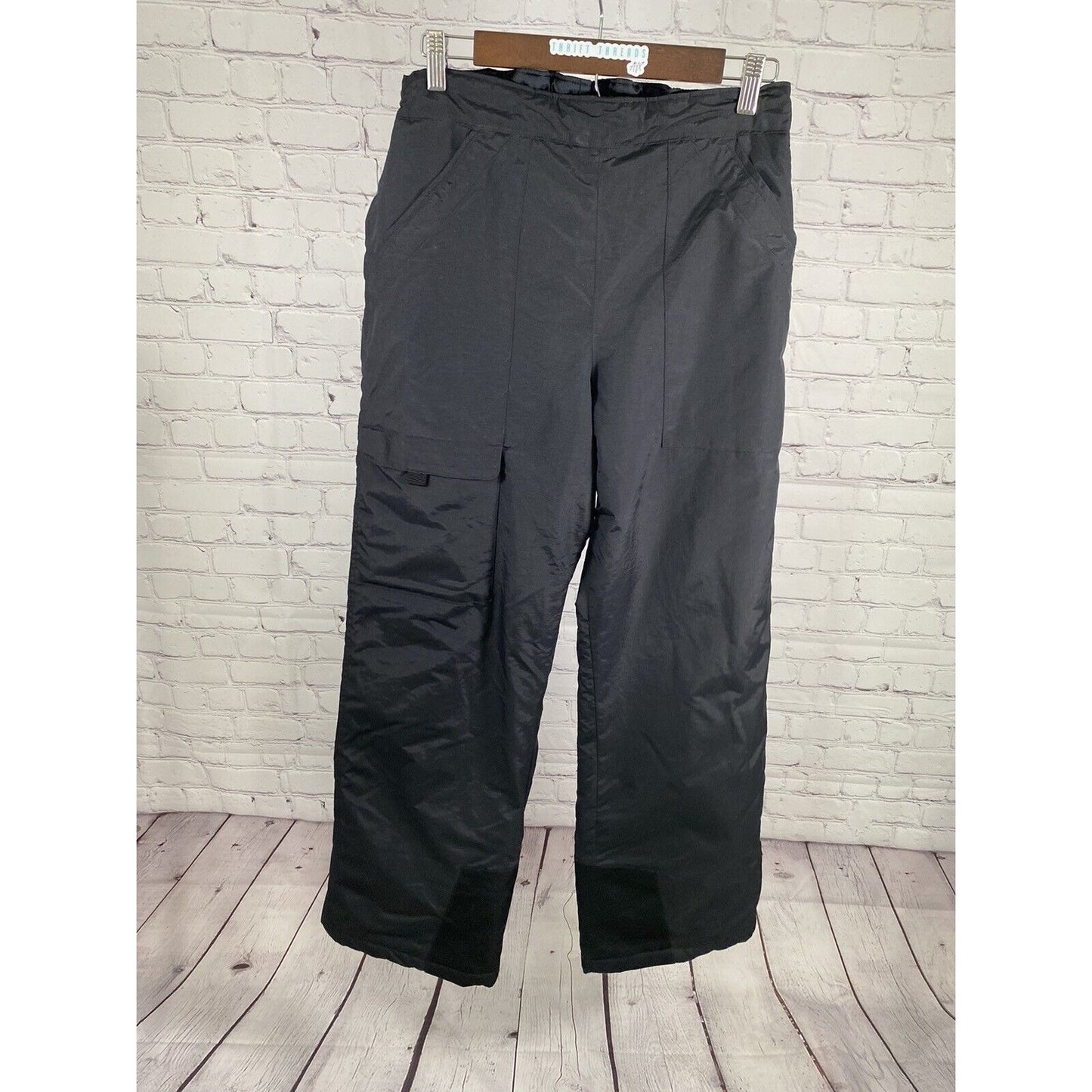 Columbia Solid Black Elastic Waist Snowboard Ski Pants Women’s 18/20 (26 x 31)