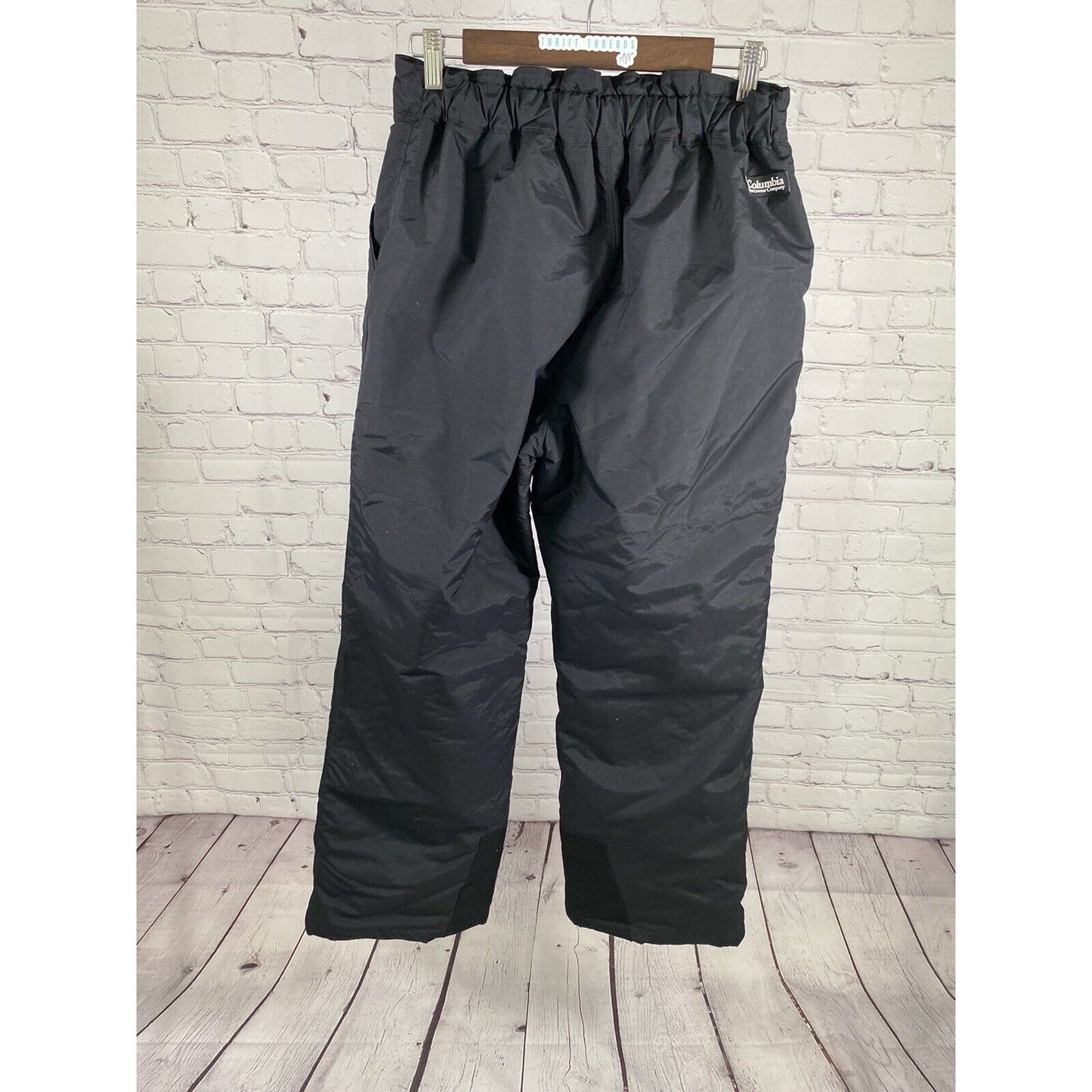 Columbia Solid Black Elastic Waist Snowboard Ski Pants Women’s 18/20 (26 x 31)