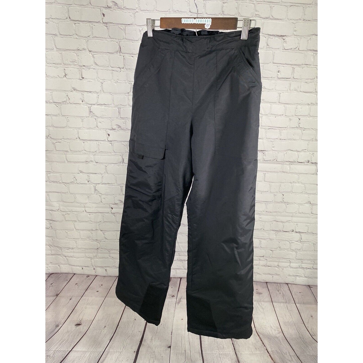 Columbia Solid Black Elastic Waist Snowboard Ski Pants Women’s 18/20 (26 x 31)