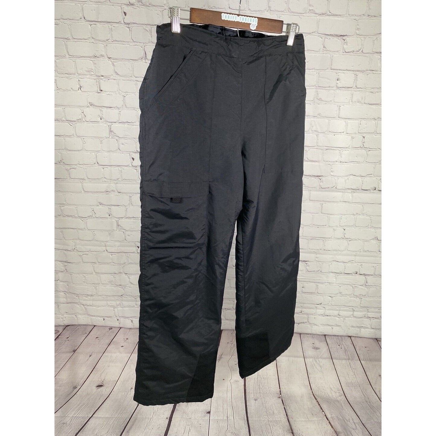 Columbia Solid Black Elastic Waist Snowboard Ski Pants Women’s 18/20 (26 x 31)