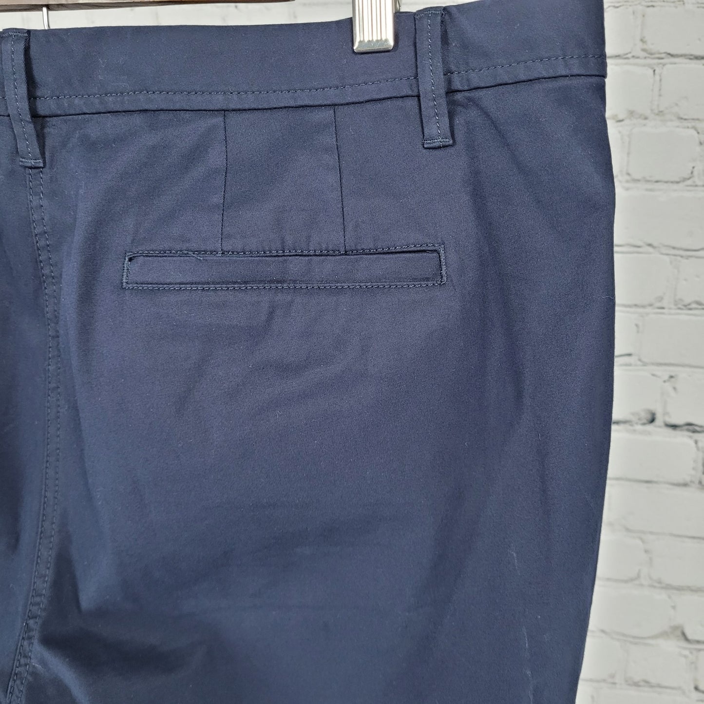 Talbots Navy Cotton Stretch High Rise Relaxed Chino Pants Size 16 (39x30)