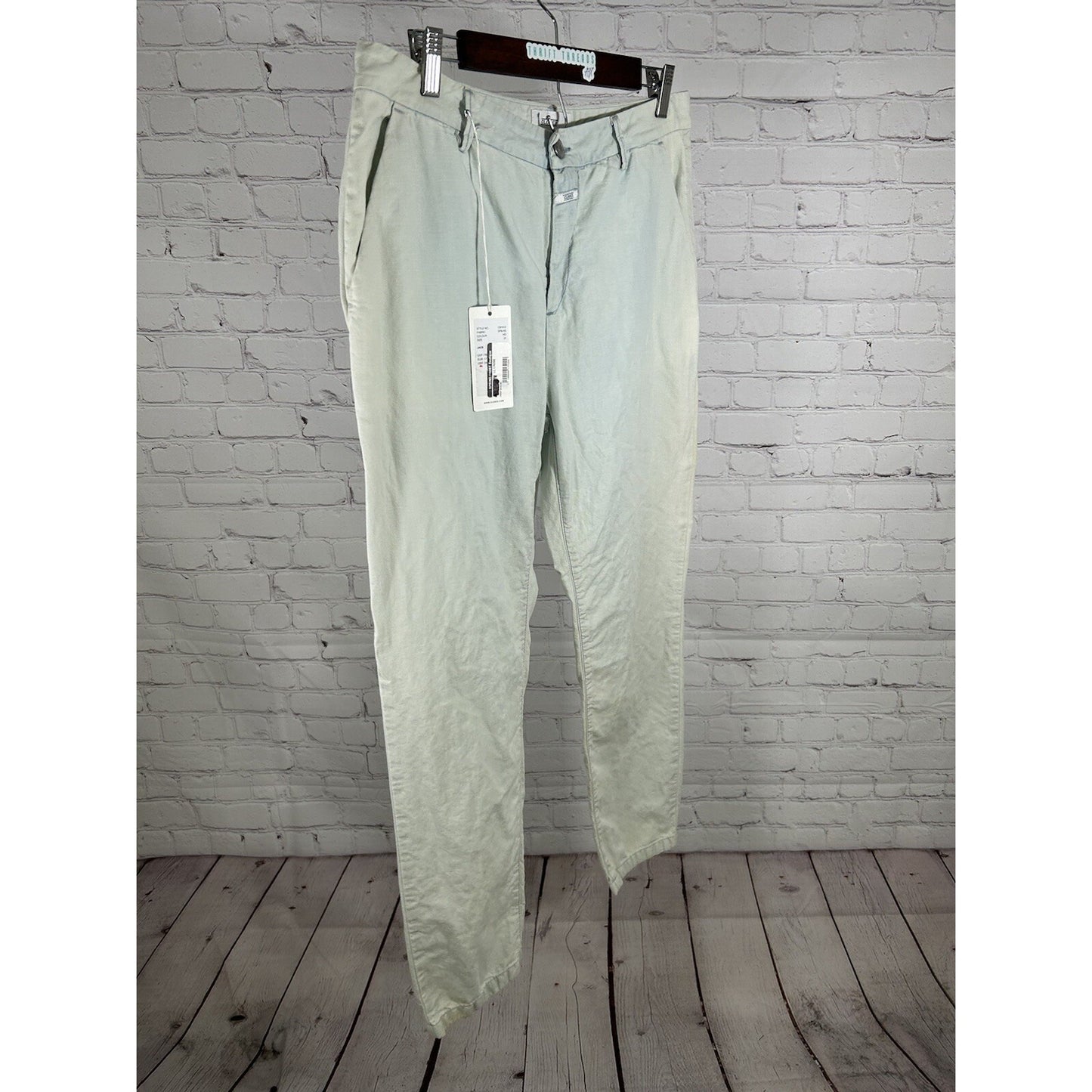 NWD CLOSED Jack Cotton Linen Blend Dirty Wash Mid Rise Men’s Jeans (31 x 27)