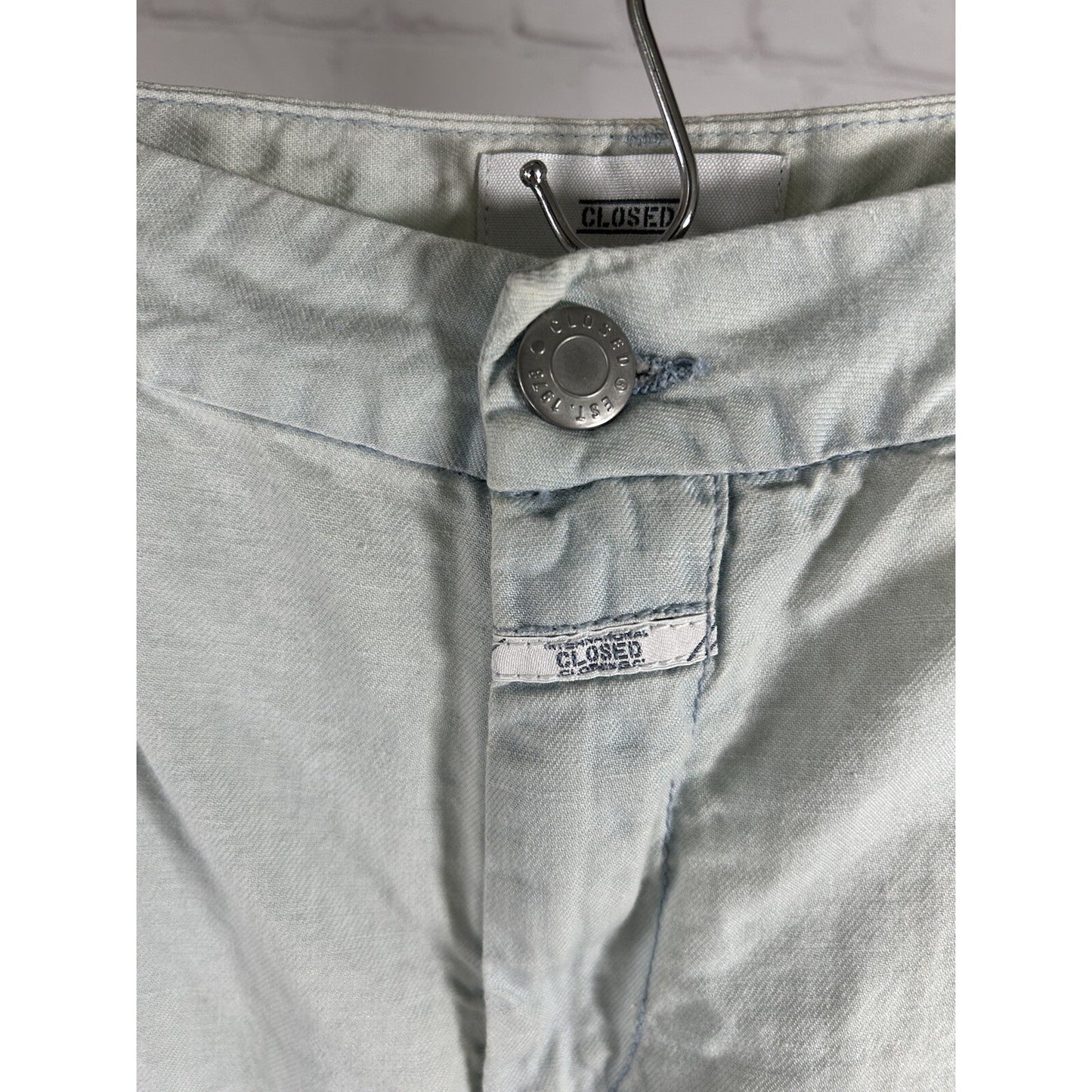 NWD CLOSED Jack Cotton Linen Blend Dirty Wash Mid Rise Men’s Jeans (31 x 27)