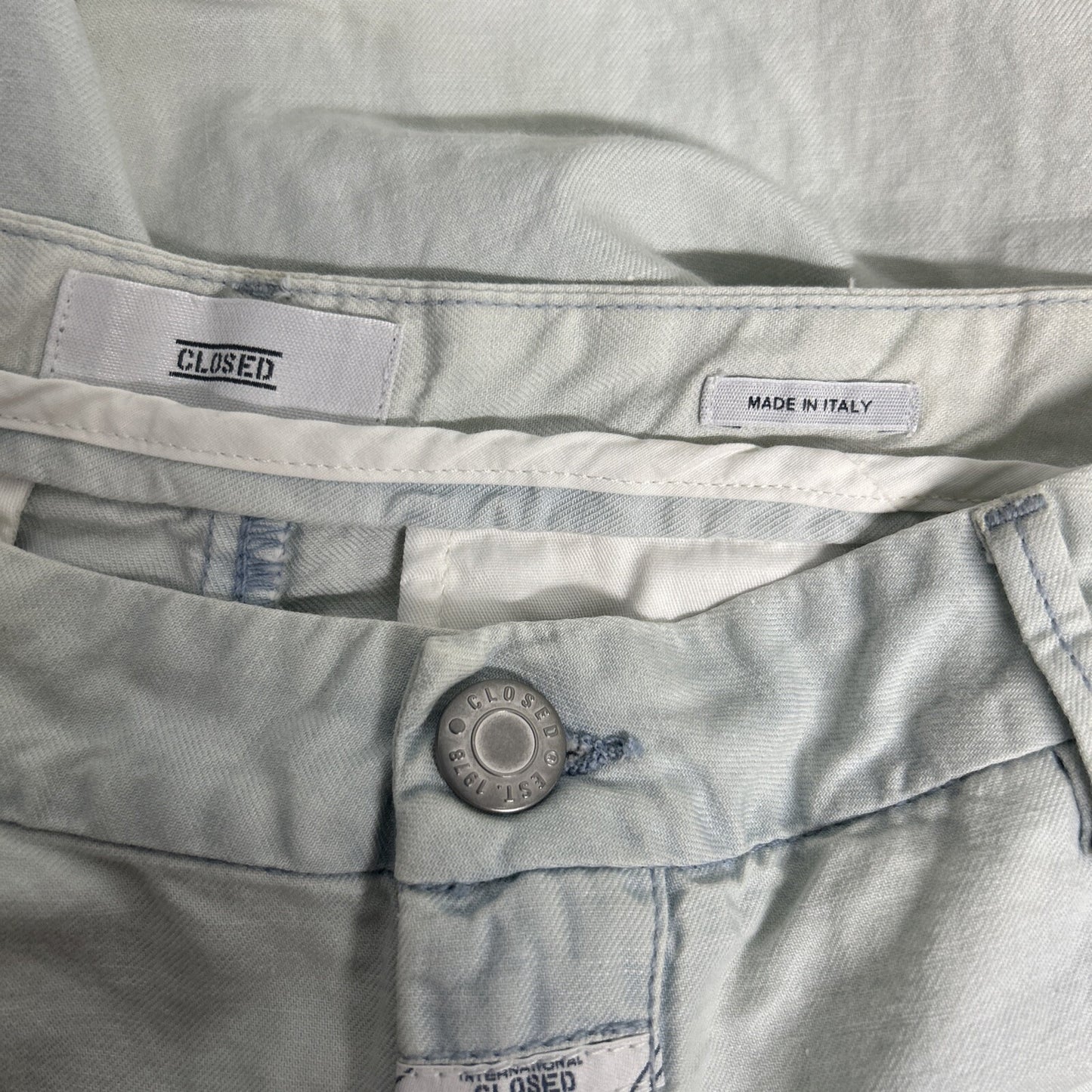 NWD CLOSED Jack Cotton Linen Blend Dirty Wash Mid Rise Men’s Jeans (31 x 27)