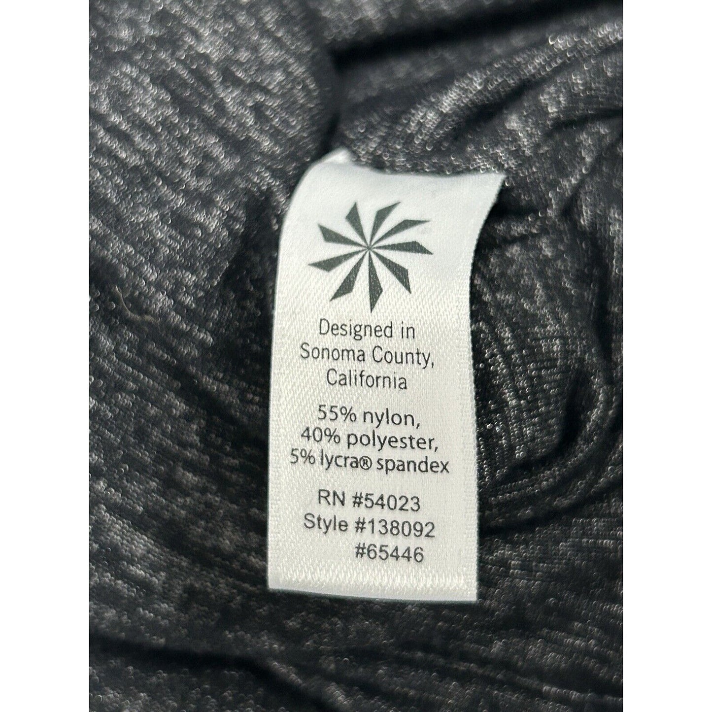 Athleta Dark Gray Long Sleeve Ruched Bodycon Stretch Midi Dress Size Small S