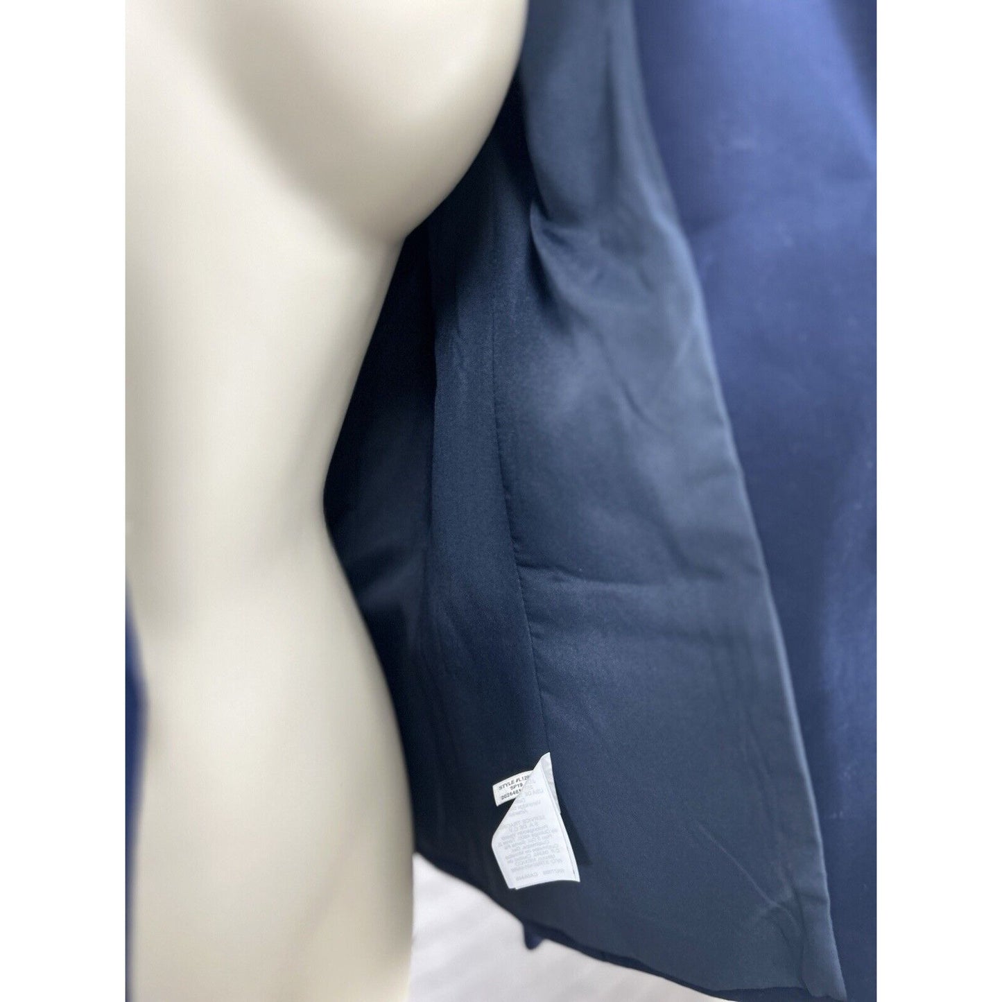 J By J. Crew Dark Blue 100% Cotton Single Button Collared Women’s Blazer Size 4