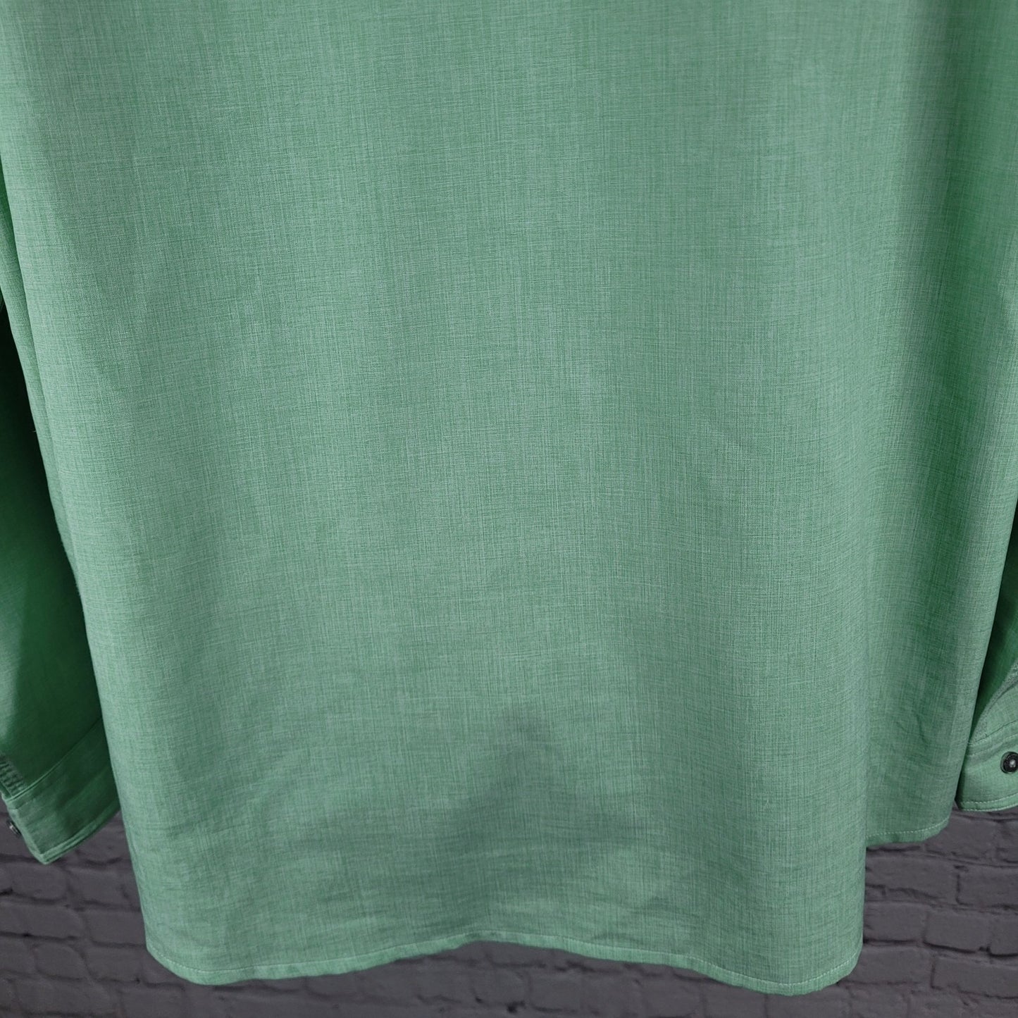 Orvis Green Outdoor Lightweight Stretch Long Sleeve Button Up Shirt Size XL