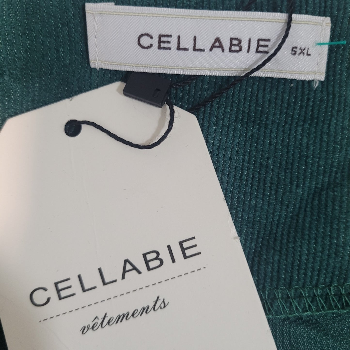 NWT Cellabie Corduroy Long Sleeve Pockets Pleated Unlined Dress Size 5XL