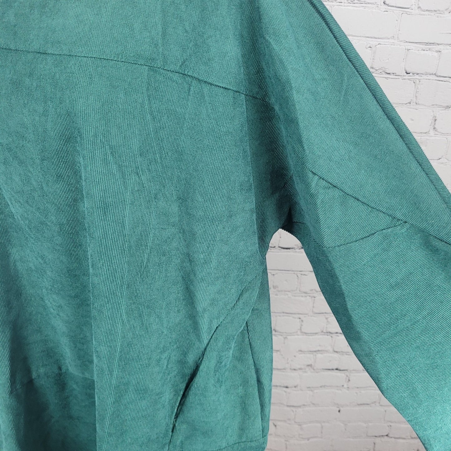 NWT Cellabie Corduroy Long Sleeve Pockets Pleated Unlined Dress Size 5XL
