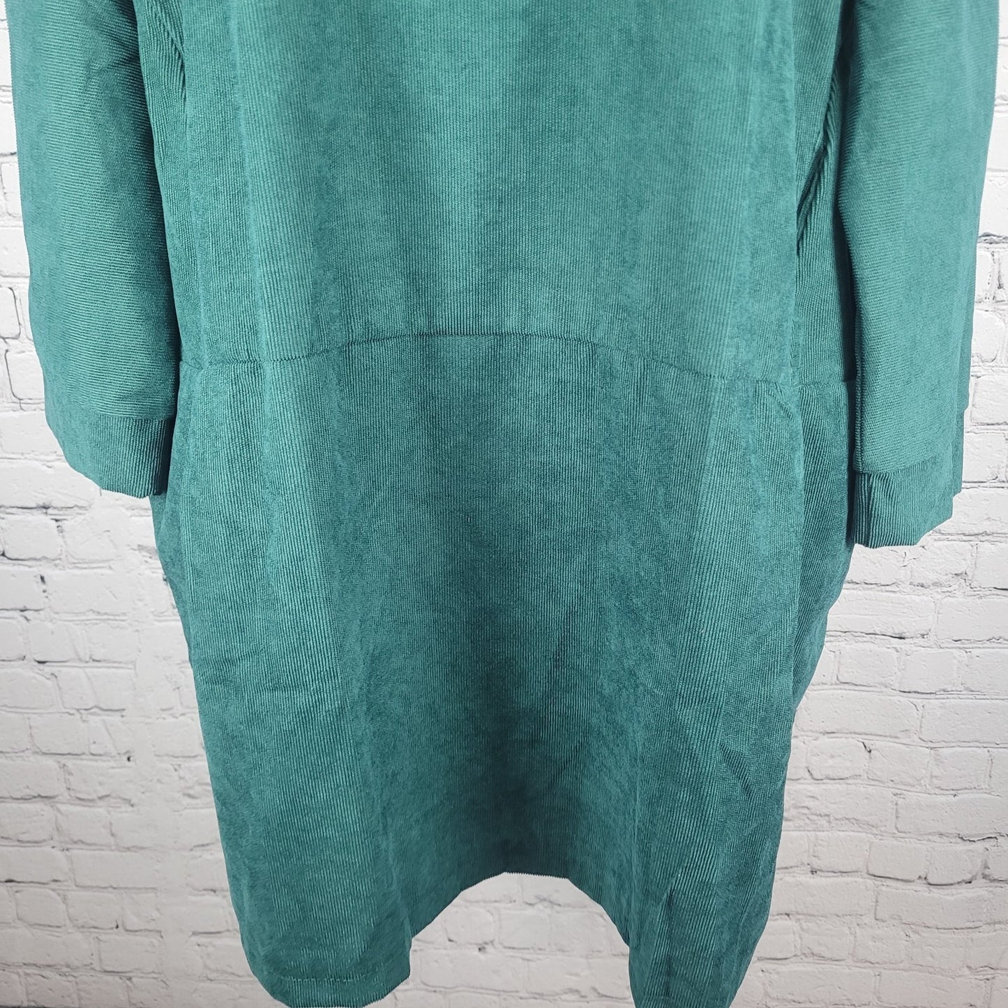 NWT Cellabie Corduroy Long Sleeve Pockets Pleated Unlined Dress Size 5XL