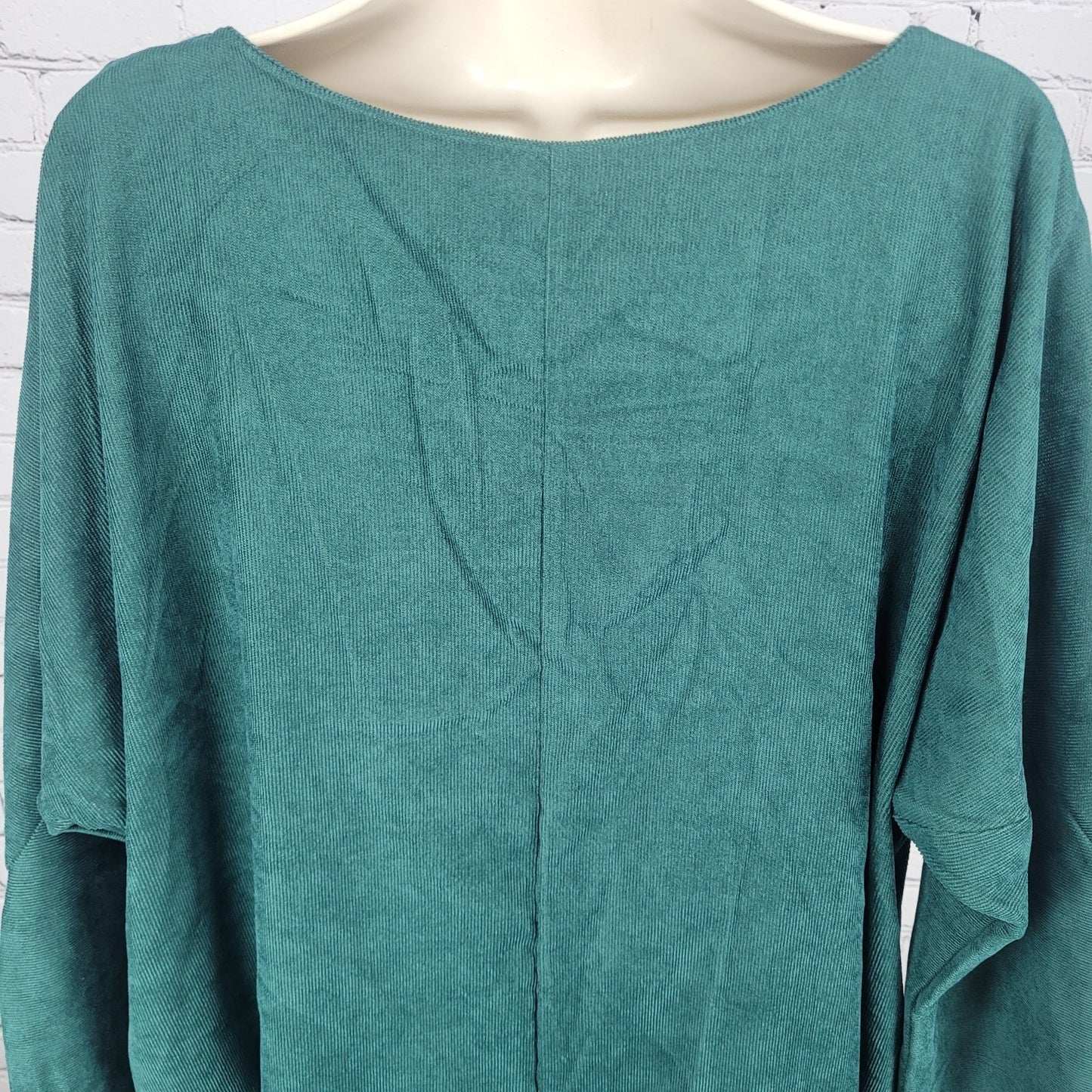 NWT Cellabie Corduroy Long Sleeve Pockets Pleated Unlined Dress Size 5XL
