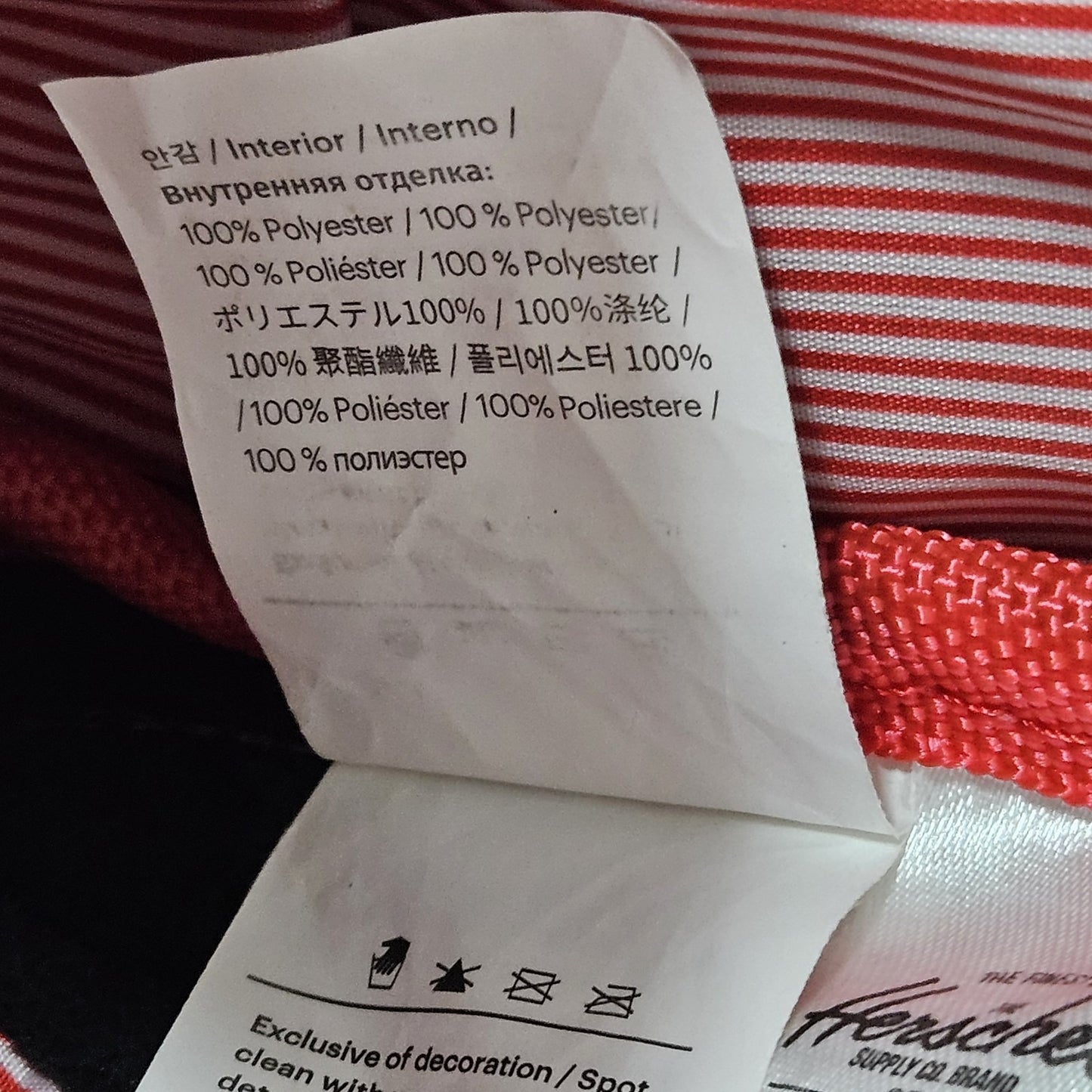 Herschel Grey Laptop Sleeve Multiple Pockets Organizer School Backpack Bag