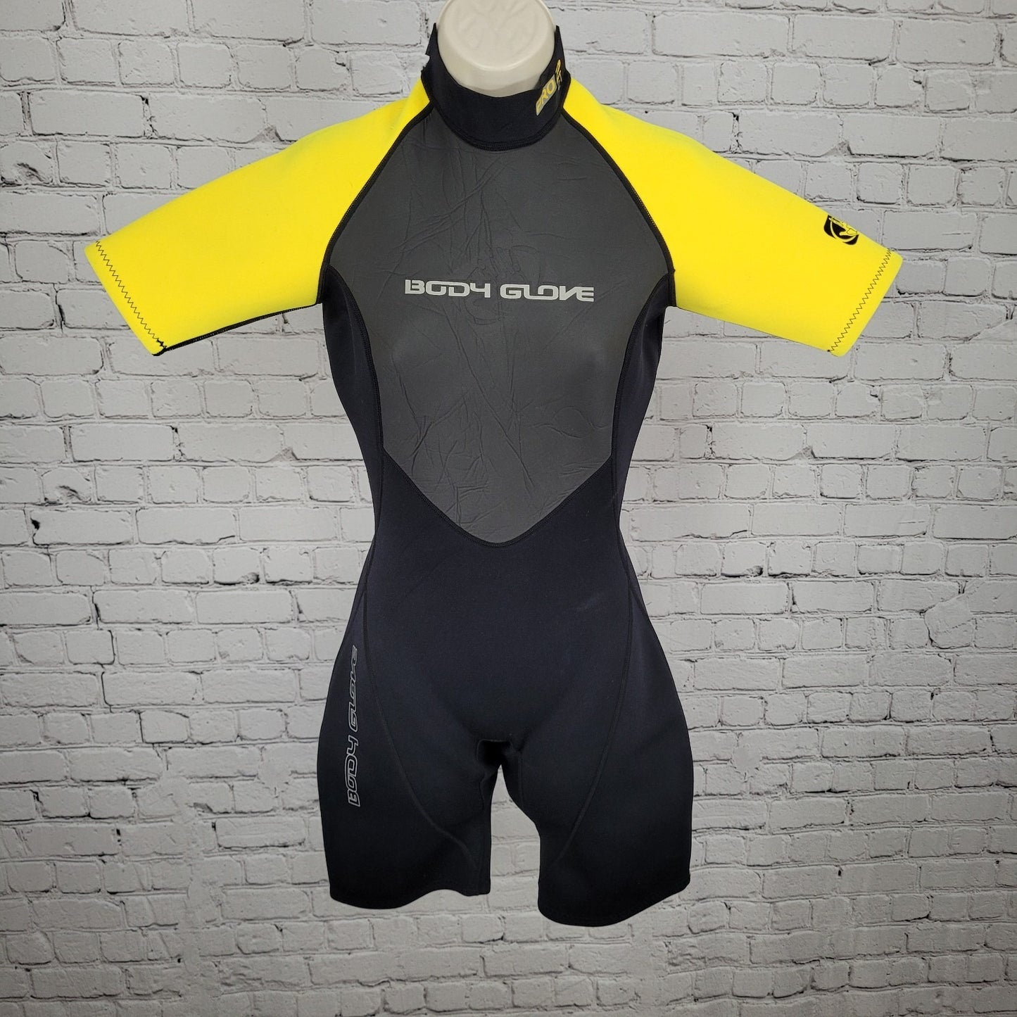 Body Glove Pro 2 2:1 mm Black Short Sleeve Shorty Springsuit Wetsuit Size 7/8