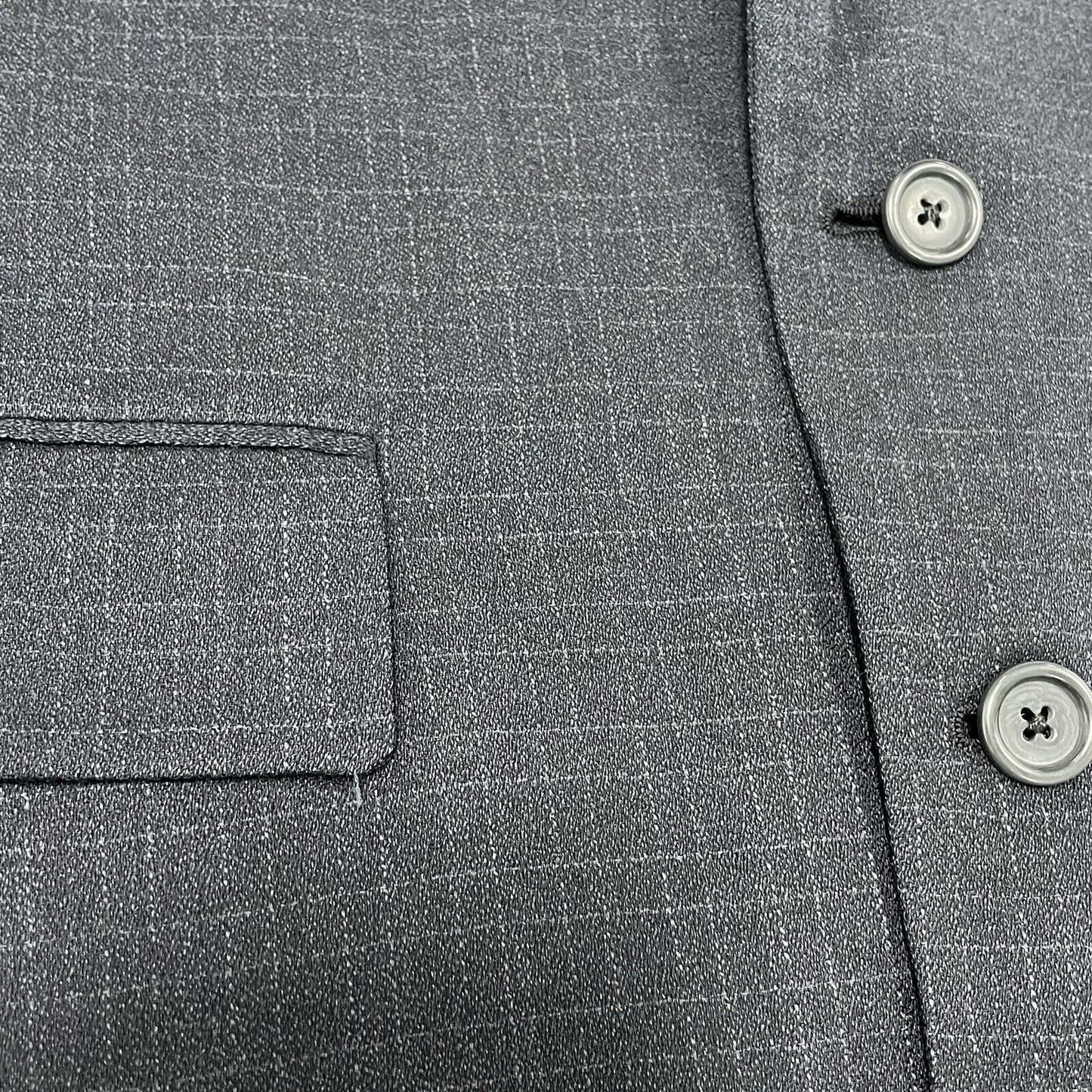 Jos A Bank Blue Black Wool 2 Button Ventless Blazer Sport Coat USA Made Size 43R