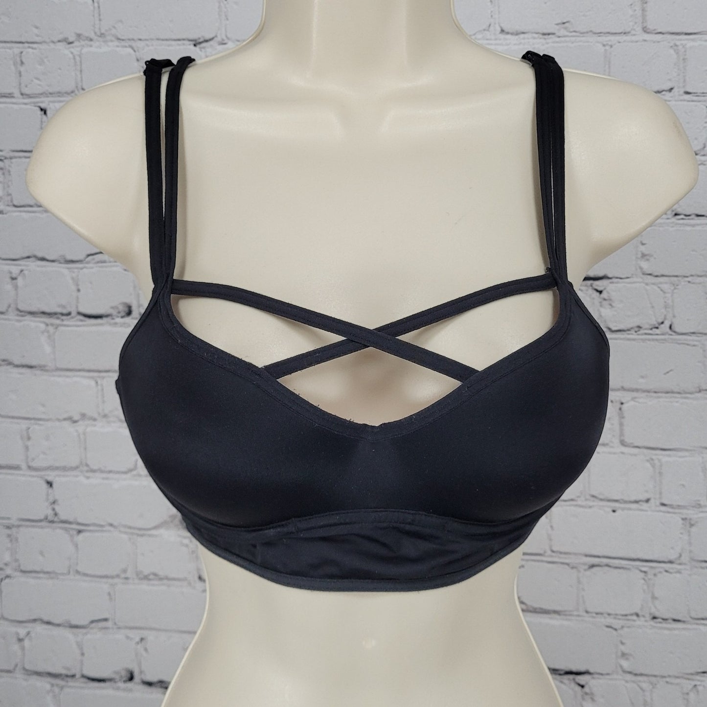 PINK Victoria's Secret Black Underwire Push Up Pullover Bralette Bra Size Small