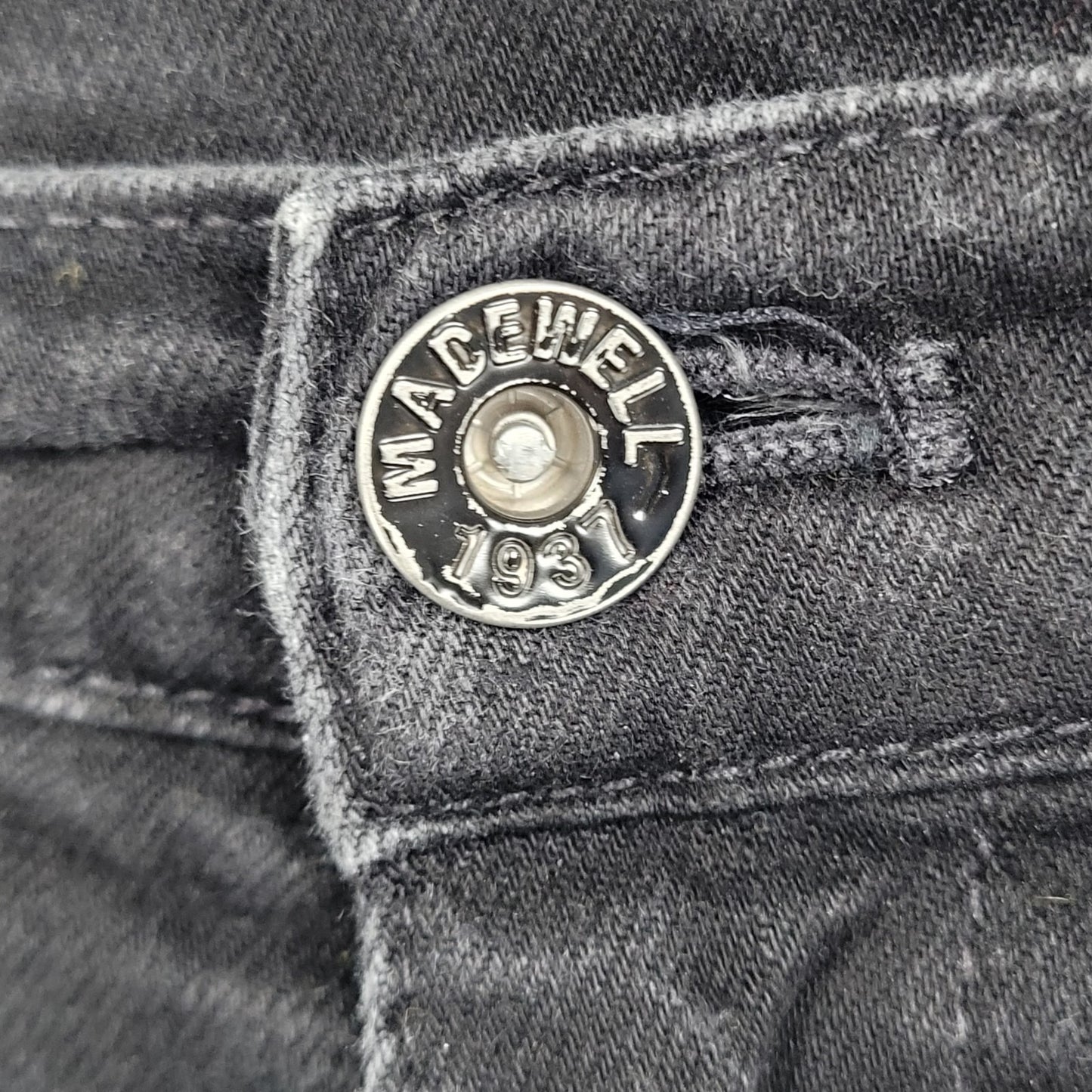 Madewell Black Denim Skinny Skinny Ankle High Riser Stretch Jeans 32 (33x28)