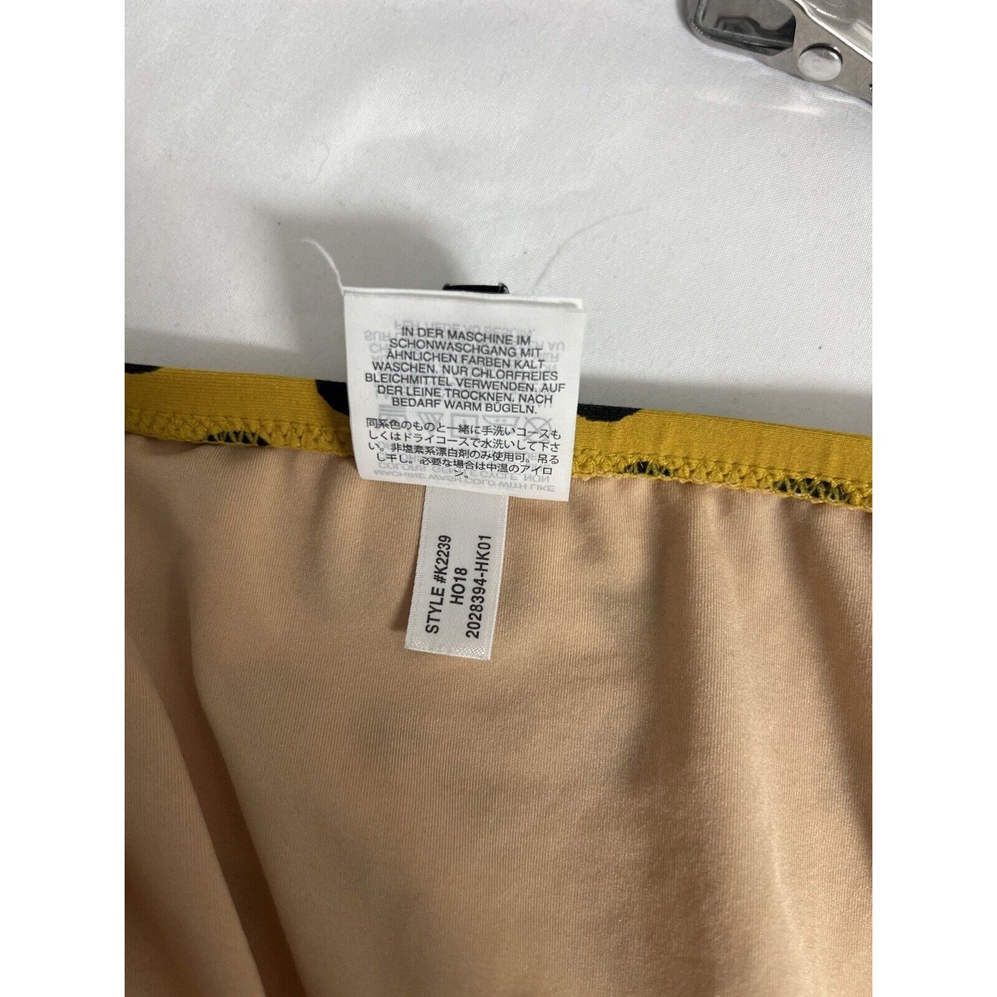 Madewell Yellow Black Polka Dot Bikini Swimsuit Bottoms Women’s Size Large