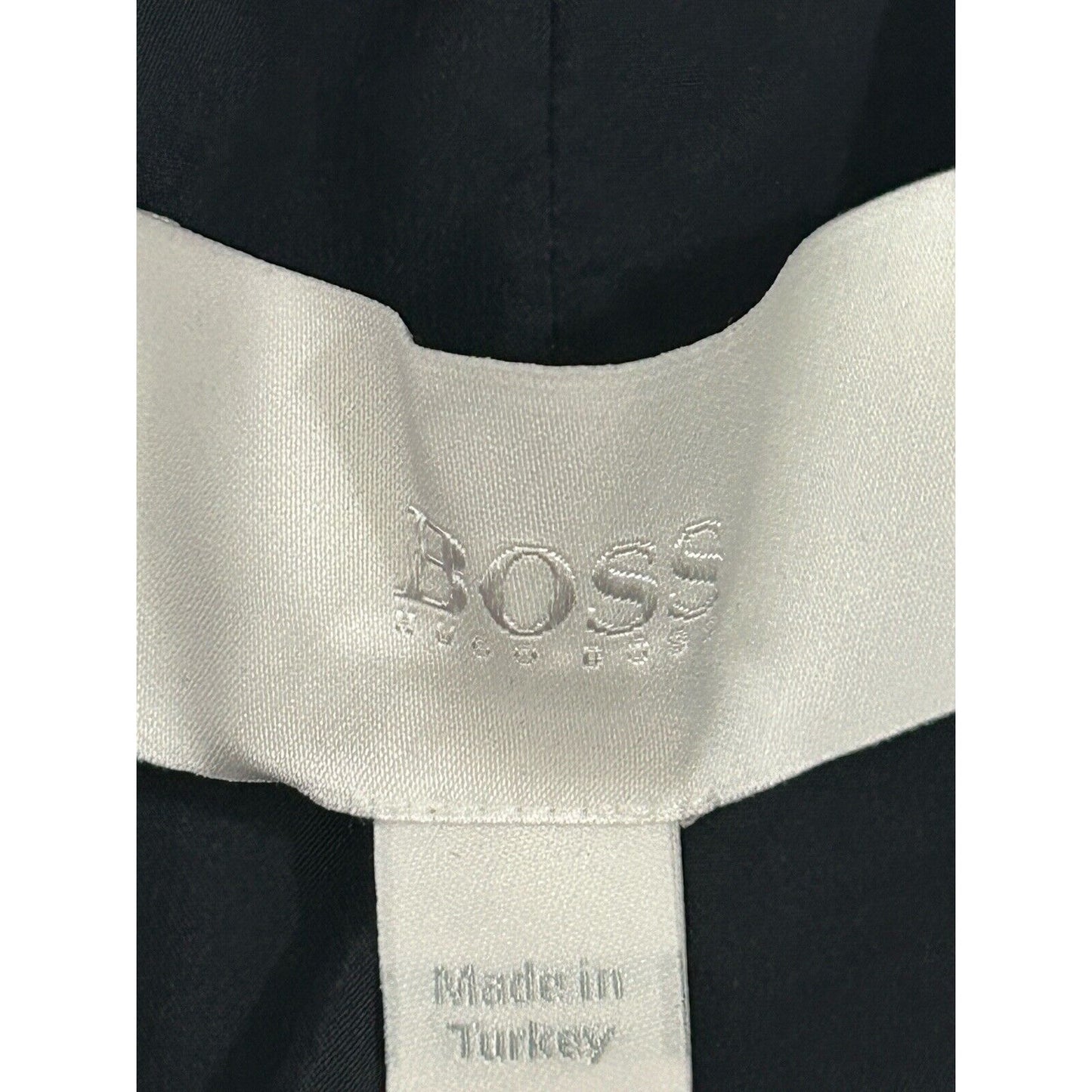 Boss Hugo Boss Dark Blue Virgin Wool Single Clasp Collared Blazer Women’s Size 4