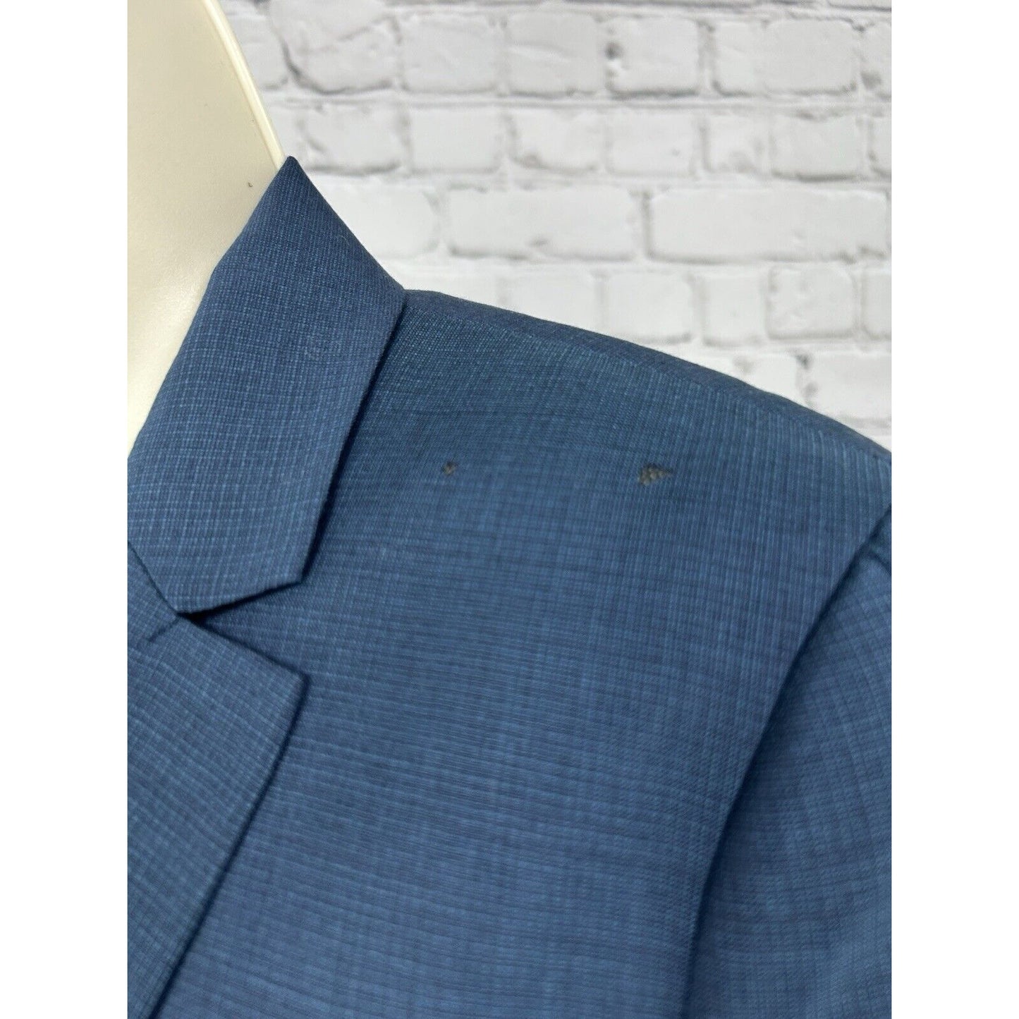 Boss Hugo Boss Dark Blue Virgin Wool Single Clasp Collared Blazer Women’s Size 4
