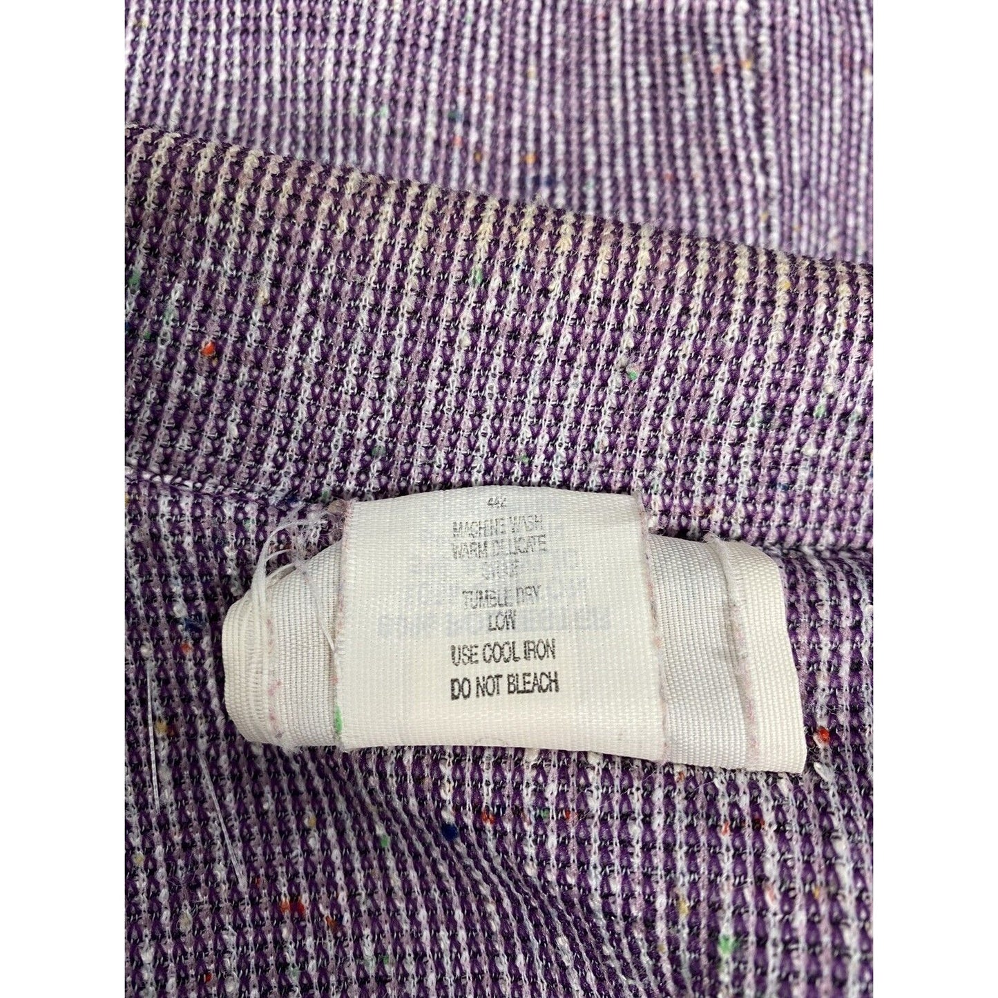 Devon Purple Two Pocket Single Button Shoulder Pads Jacket Blazer Size 16