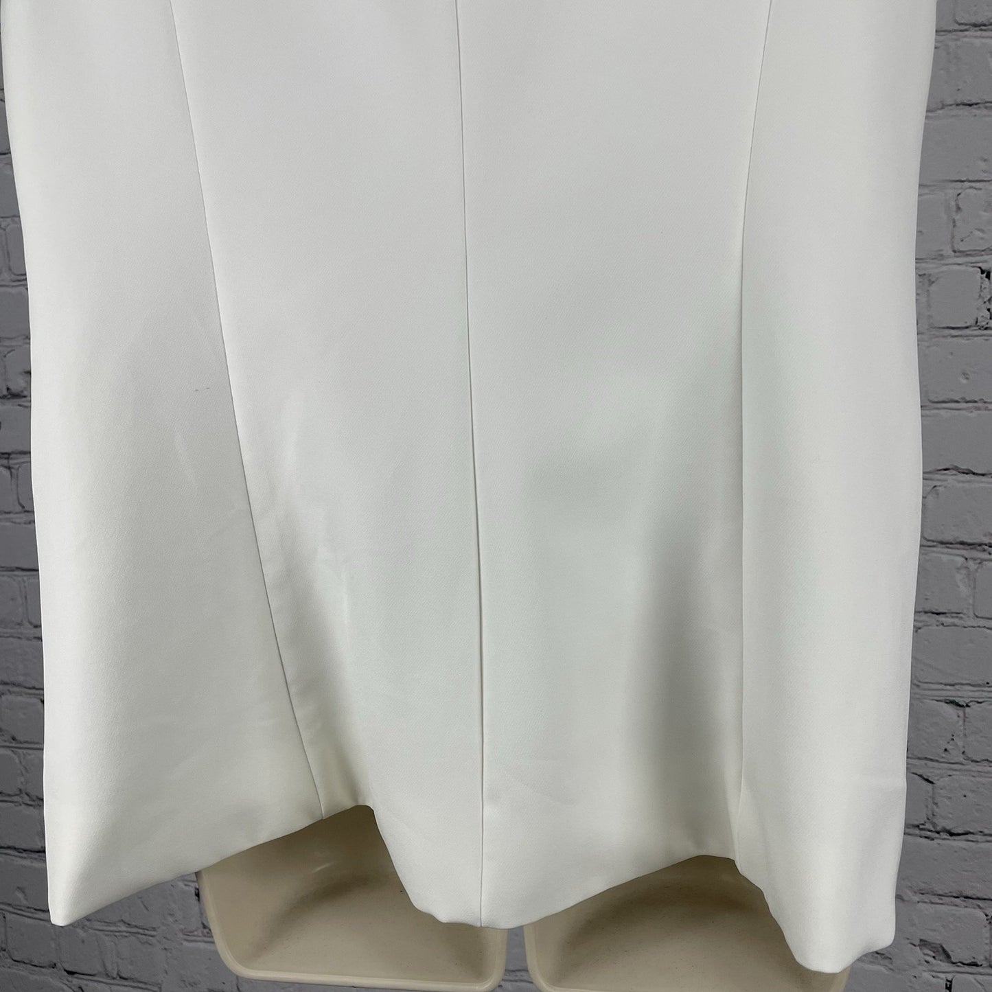 Nicole By Nicole Miller Ivory White Lined Vest Jacket Pockets Size Large L