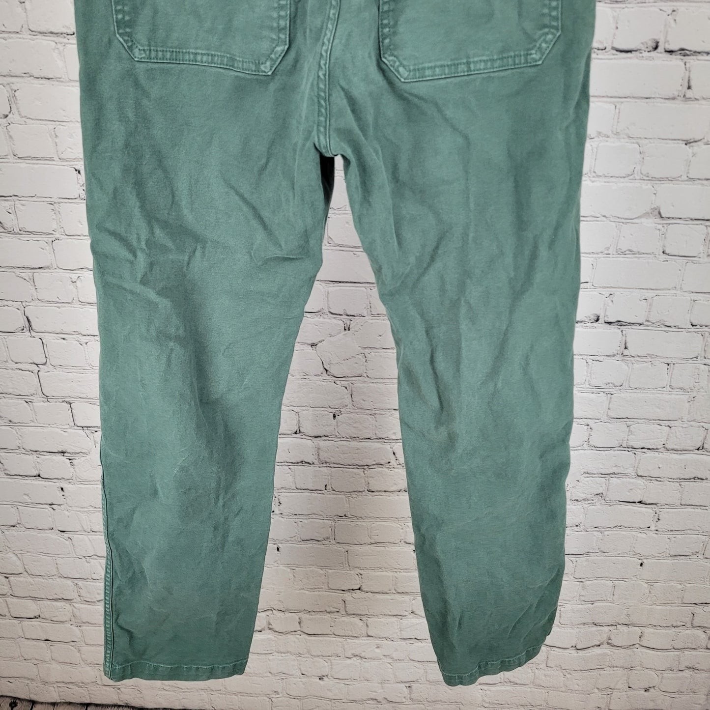 Madewell Green 90's Straight Distressed High Rise Stretch Pants Size 26 (26x30)