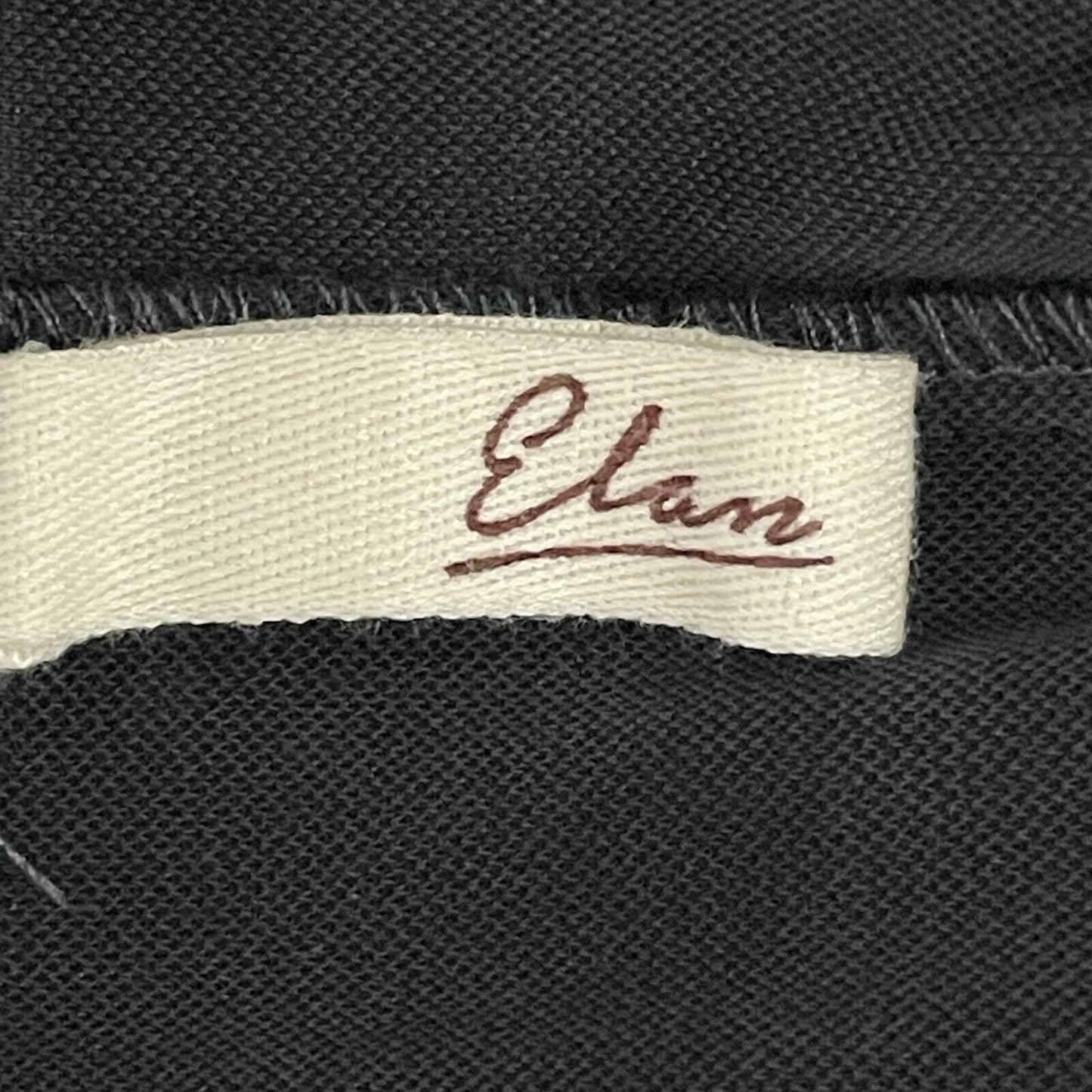Elan Soft Black Dress Hooded Cap Sleeve Pull Over Pockets USA Made Size Small S