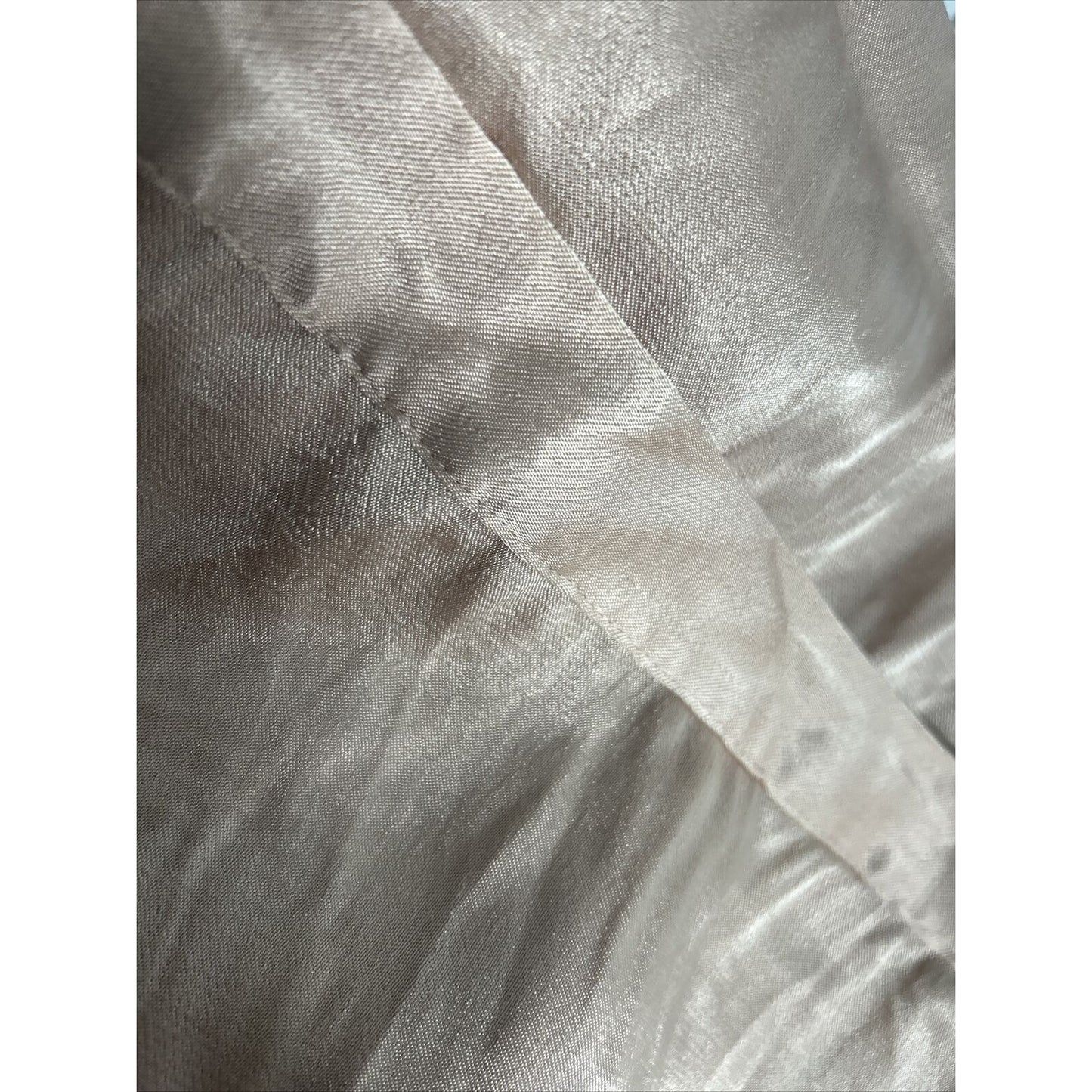 Leith Satin Asymmetrical Blush Pink Ruffle Hem Back Zip Lined Skirt Women’s M