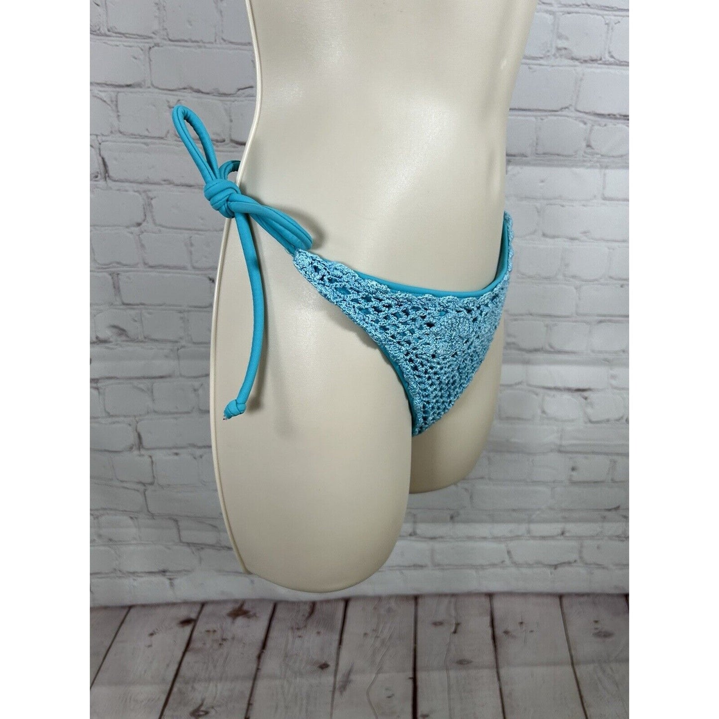Venus Blue Crochet Tie Sides Cheeky Women’s Bikini Swimsuit Bottom 6