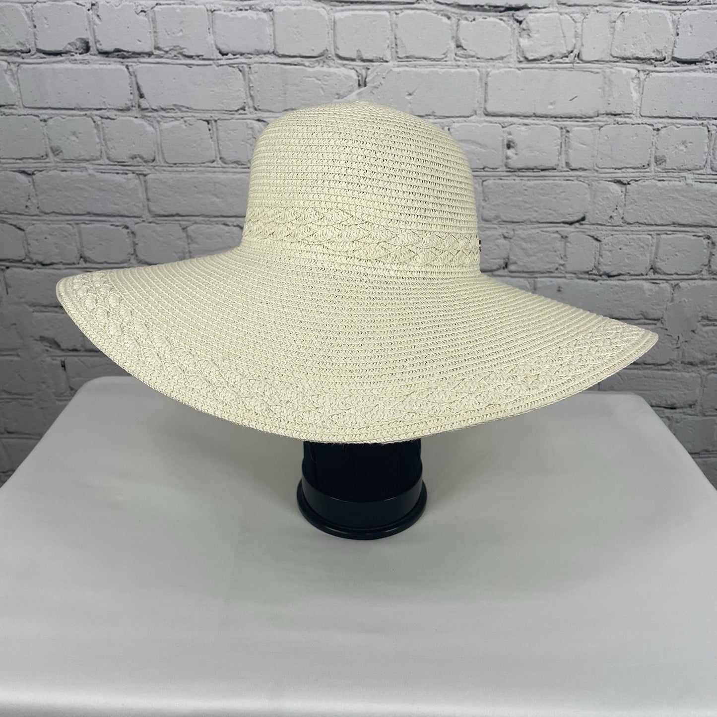Sun N Shade White Headwear Straw UPF 50+ Protection Wide Brim Sun Hat Size O/S