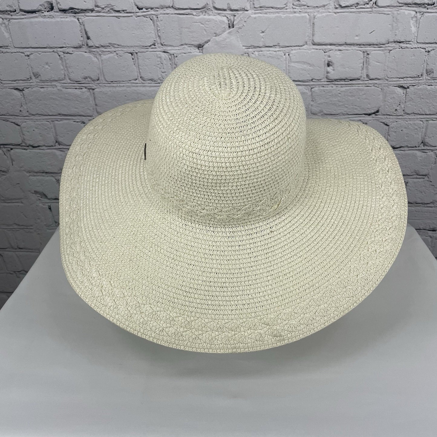 Sun N Shade White Headwear Straw UPF 50+ Protection Wide Brim Sun Hat Size O/S