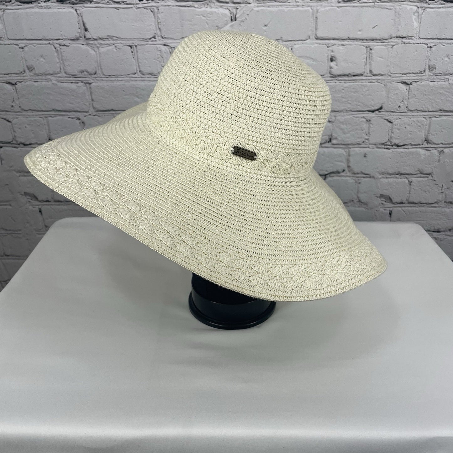 Sun N Shade White Headwear Straw UPF 50+ Protection Wide Brim Sun Hat Size O/S