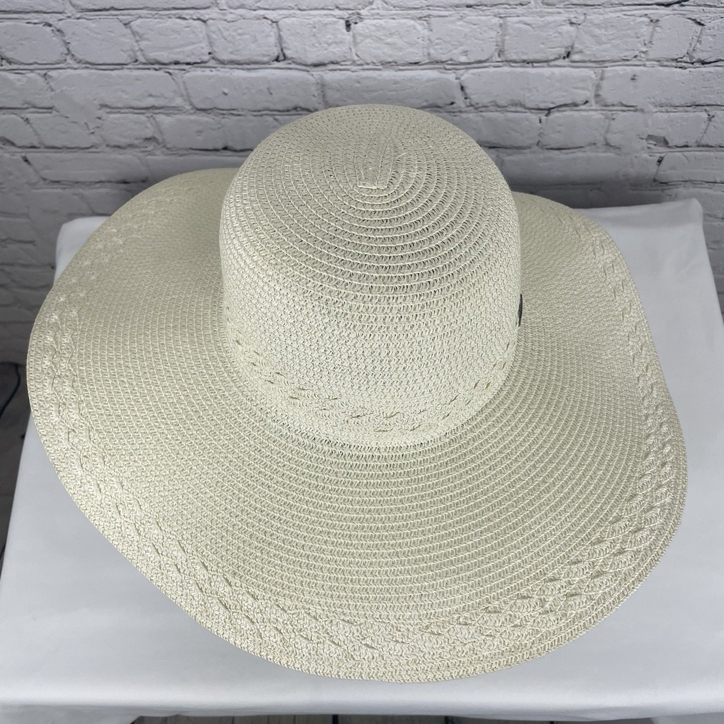 Sun N Shade White Headwear Straw UPF 50+ Protection Wide Brim Sun Hat Size O/S