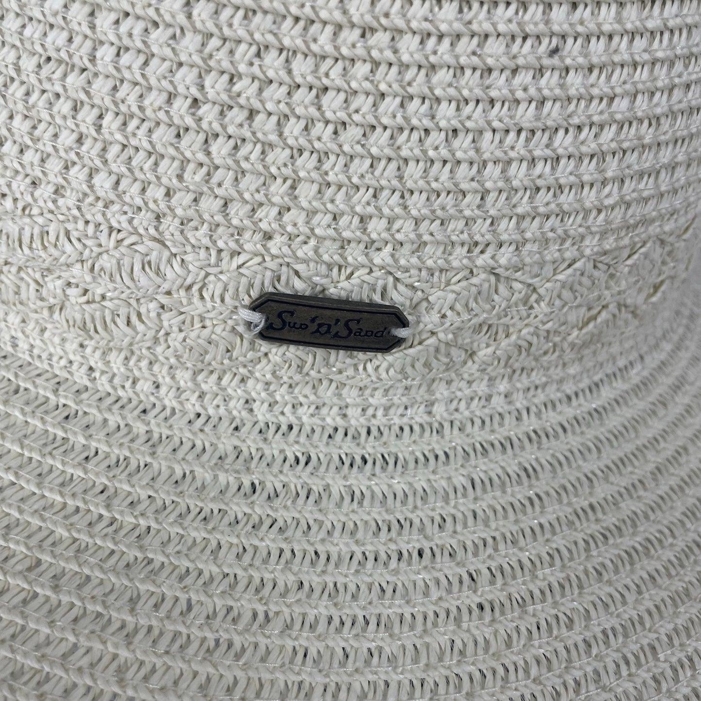 Sun N Shade White Headwear Straw UPF 50+ Protection Wide Brim Sun Hat Size O/S