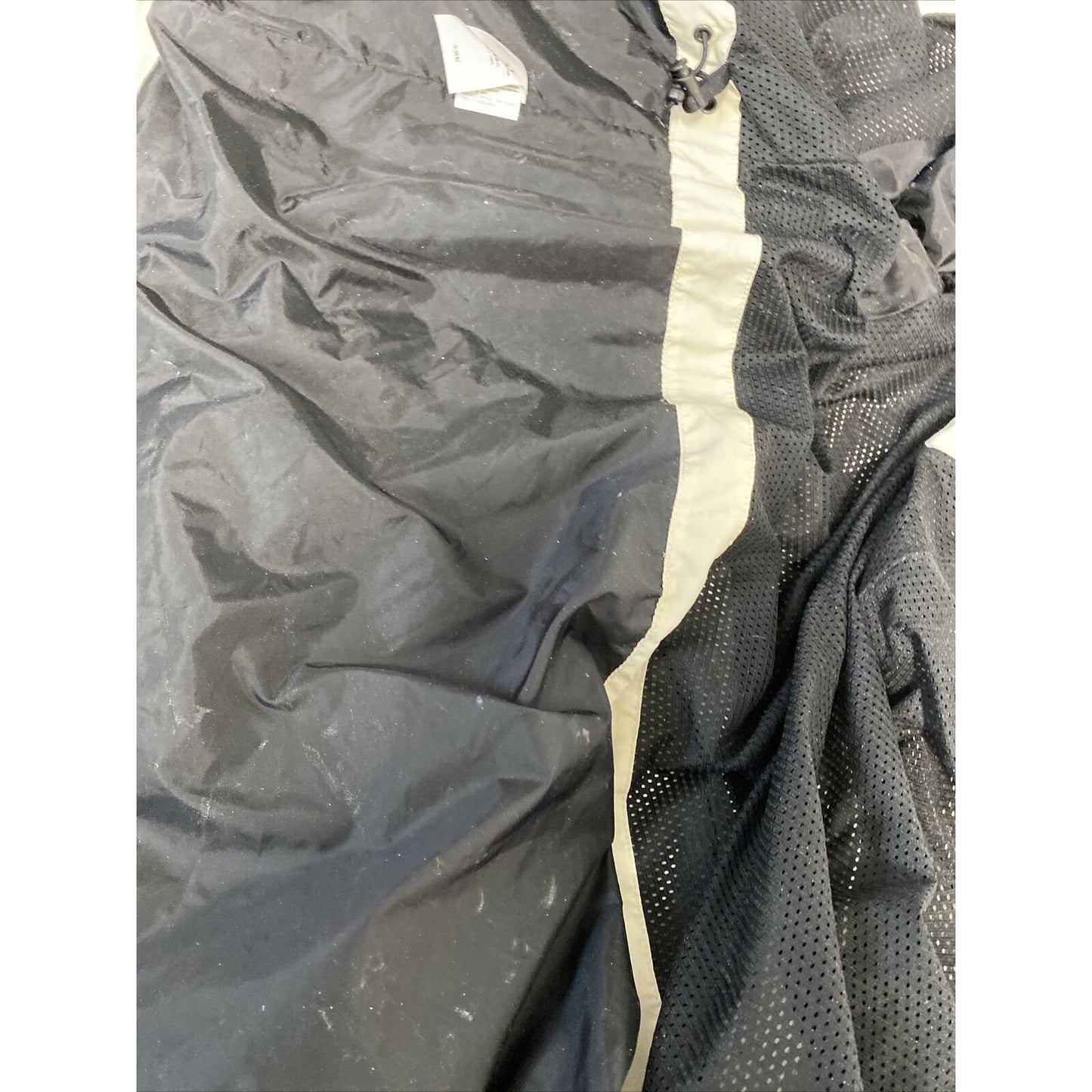 Eddie Bauer Weatheredge Beige Full Zip Zip Off Hood Rain Coat Jacket Men’s XL