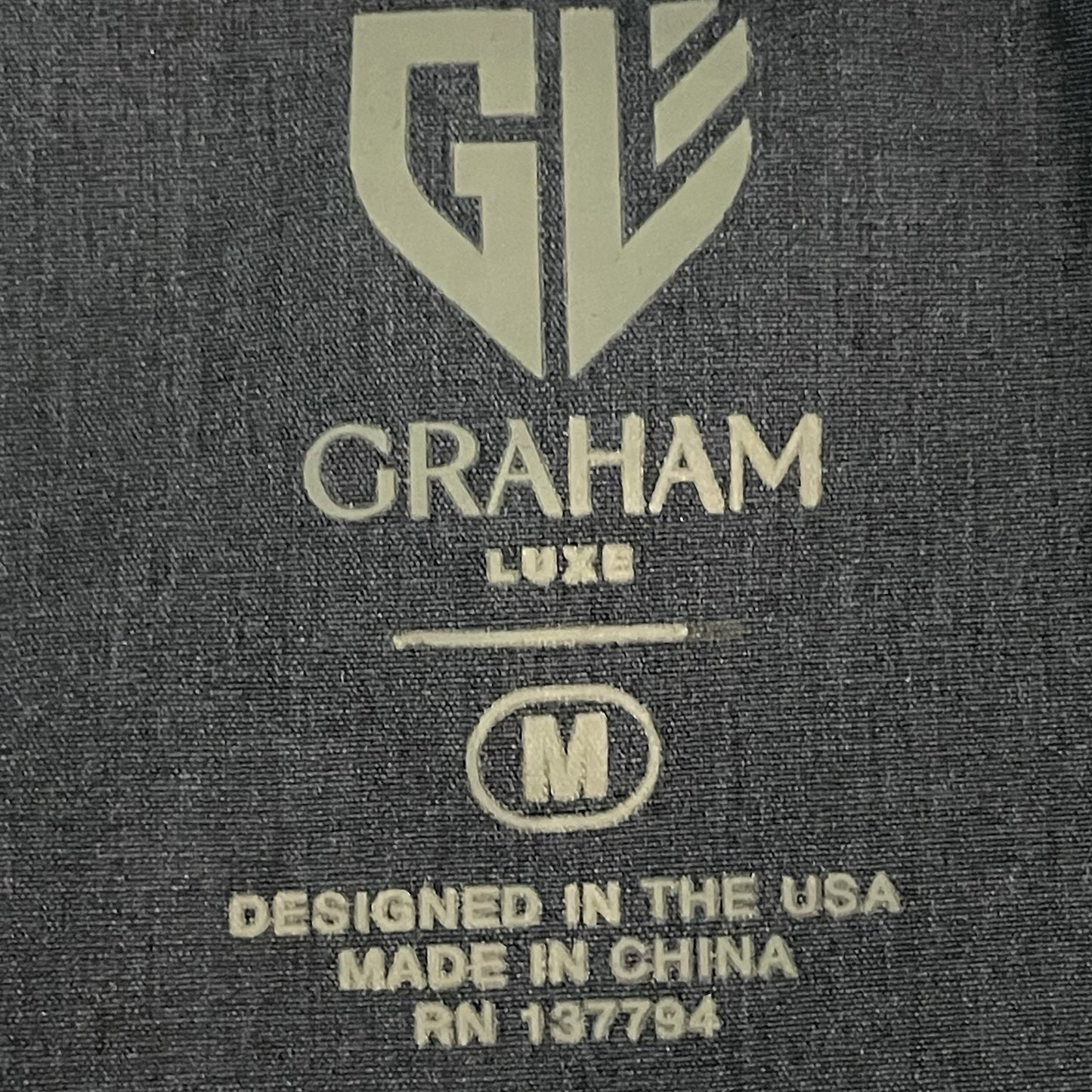 Graham Luxe Navy Blue Zipped Lightweight Activewear Stretch Jacket Size Medium M