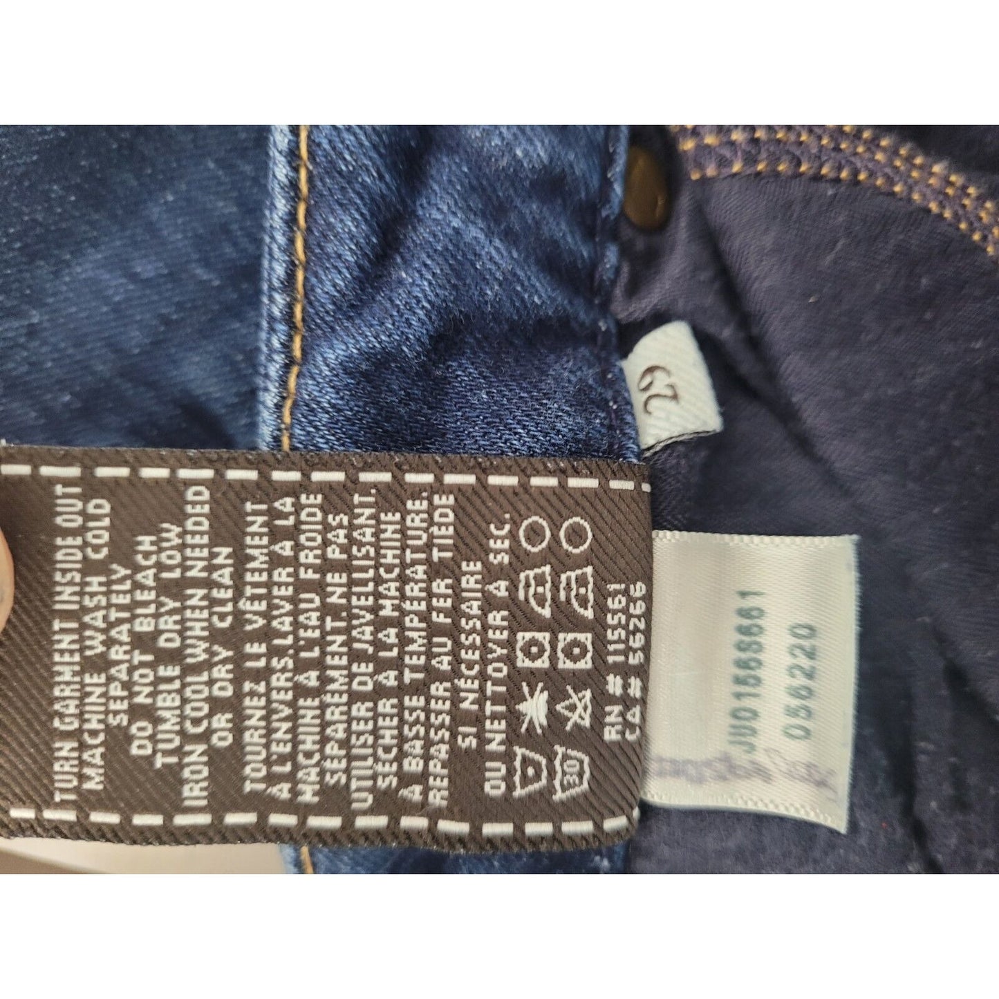 7 For All Mankind Medium Wash Low Rise Harah Bootcut Distressed Jeans Size 29