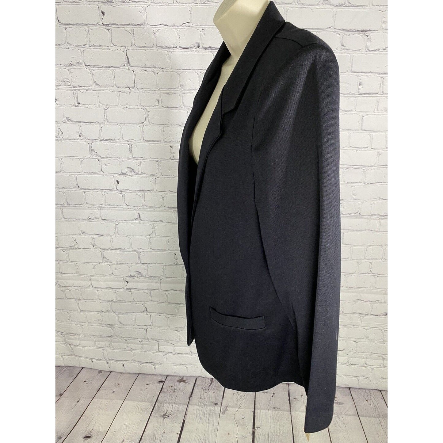 NWT VTG Alfred Dunner Black Single Button Jacket Blazer Womens 16