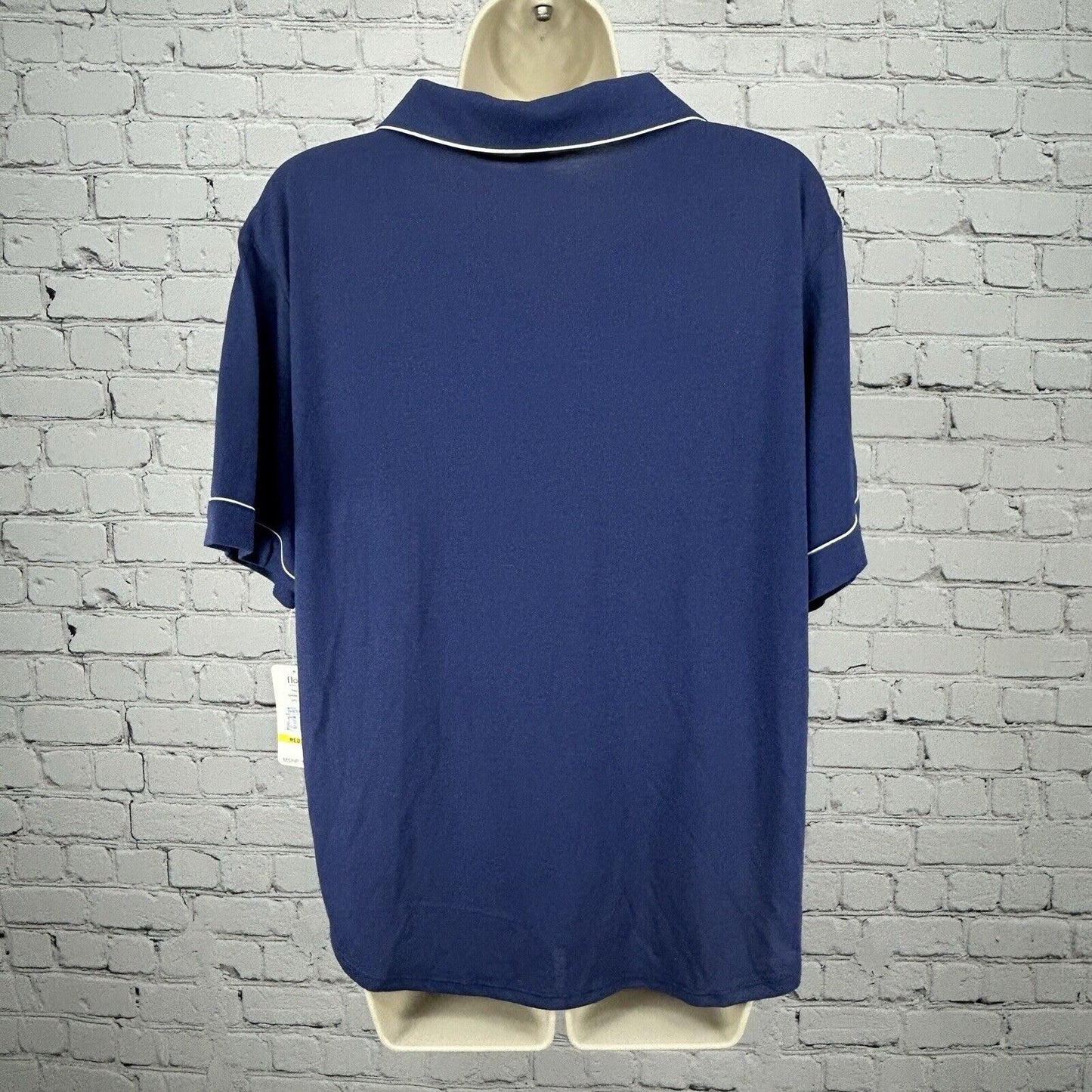 NWT Flora Nikrooz Dark Blue Short Sleeve Button Up Sleep Pajama Top Medium M