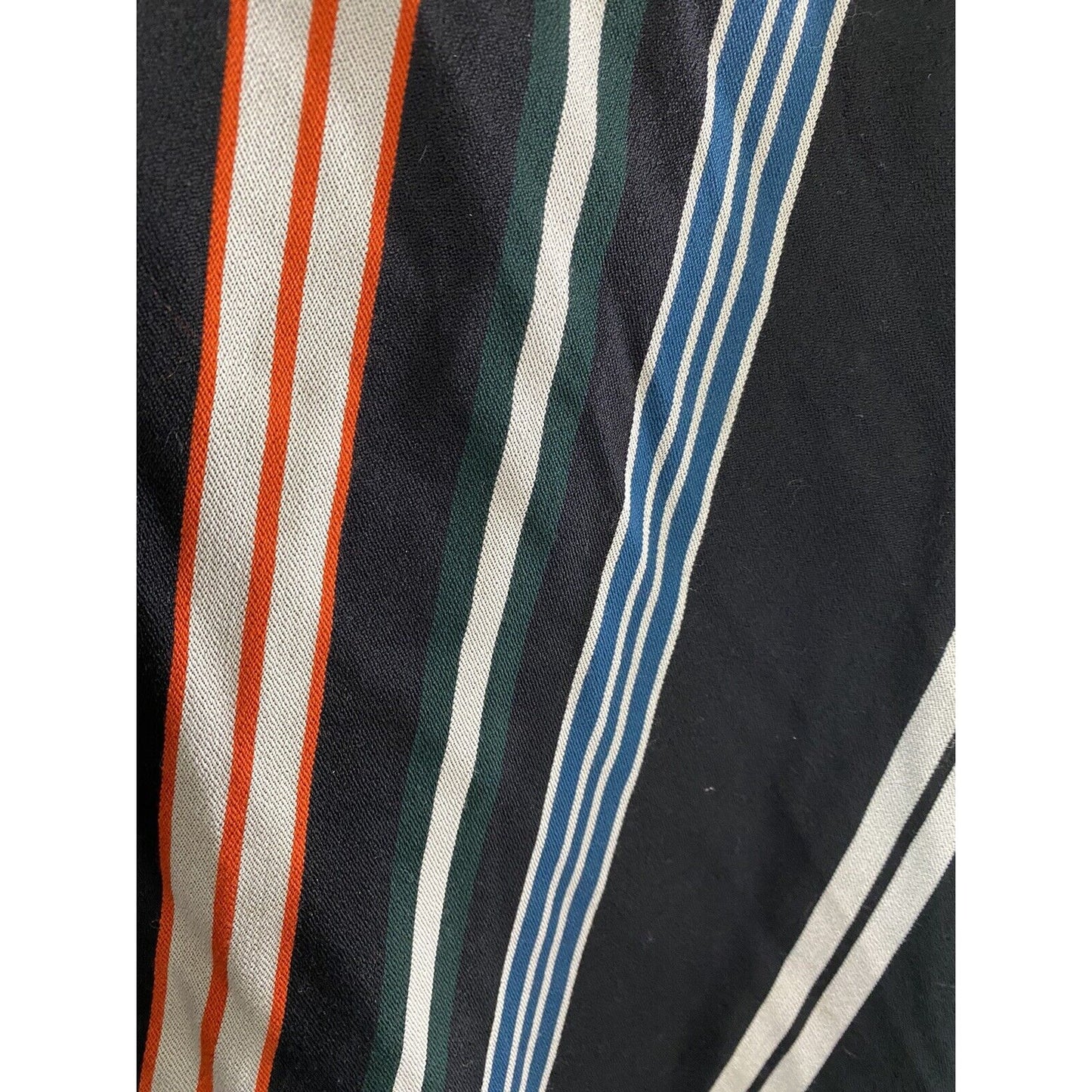 Kenzo Paris Asymmetrical Striped Multicolor Cape Wool Viscose M Medium