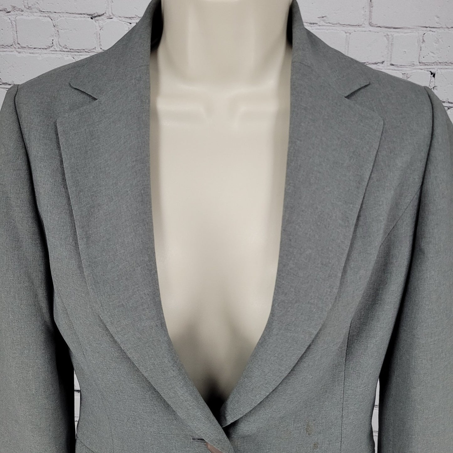 Pepe Grey Buttoned Double Vented Lightweight Blazer Suit Jacket Size Medium M