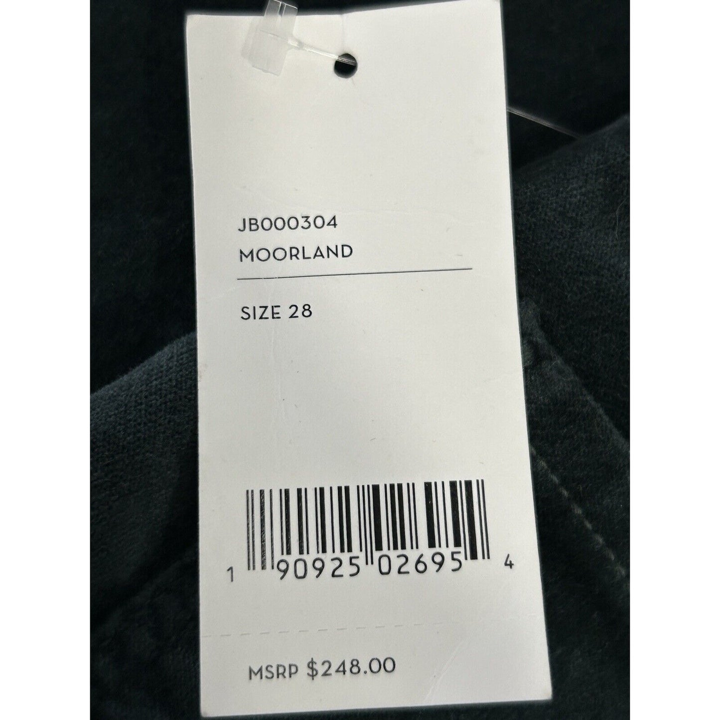 NWT J Brand Zion Green Velvet Moorland Mid Rise Skinny Jeans Size 28