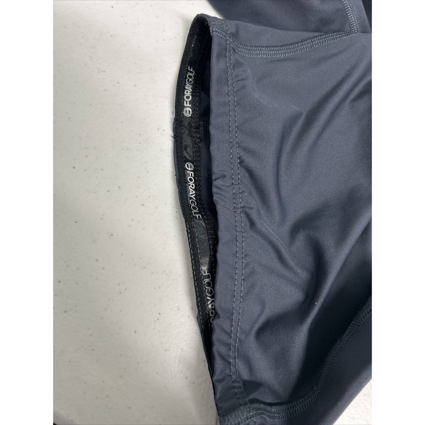 Foray Golf Navy Blue White Athletic Skort Skirt W/ Shorts Above Knee Pockets L