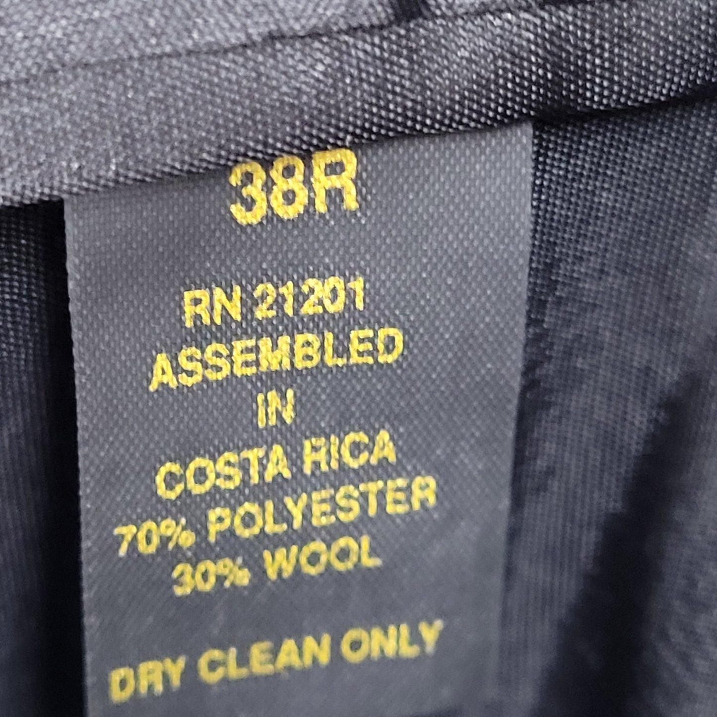 Farah Grey Wool Blend Herringbone Check 2 Button Blazer Sport Coat Size 38R