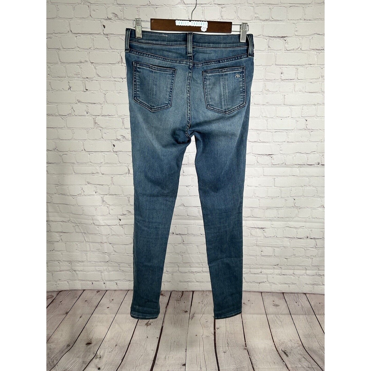 Rag & Bone Blue Medium Wash High Rise Legging Women’s Jeans Size 26 (28 x 31)