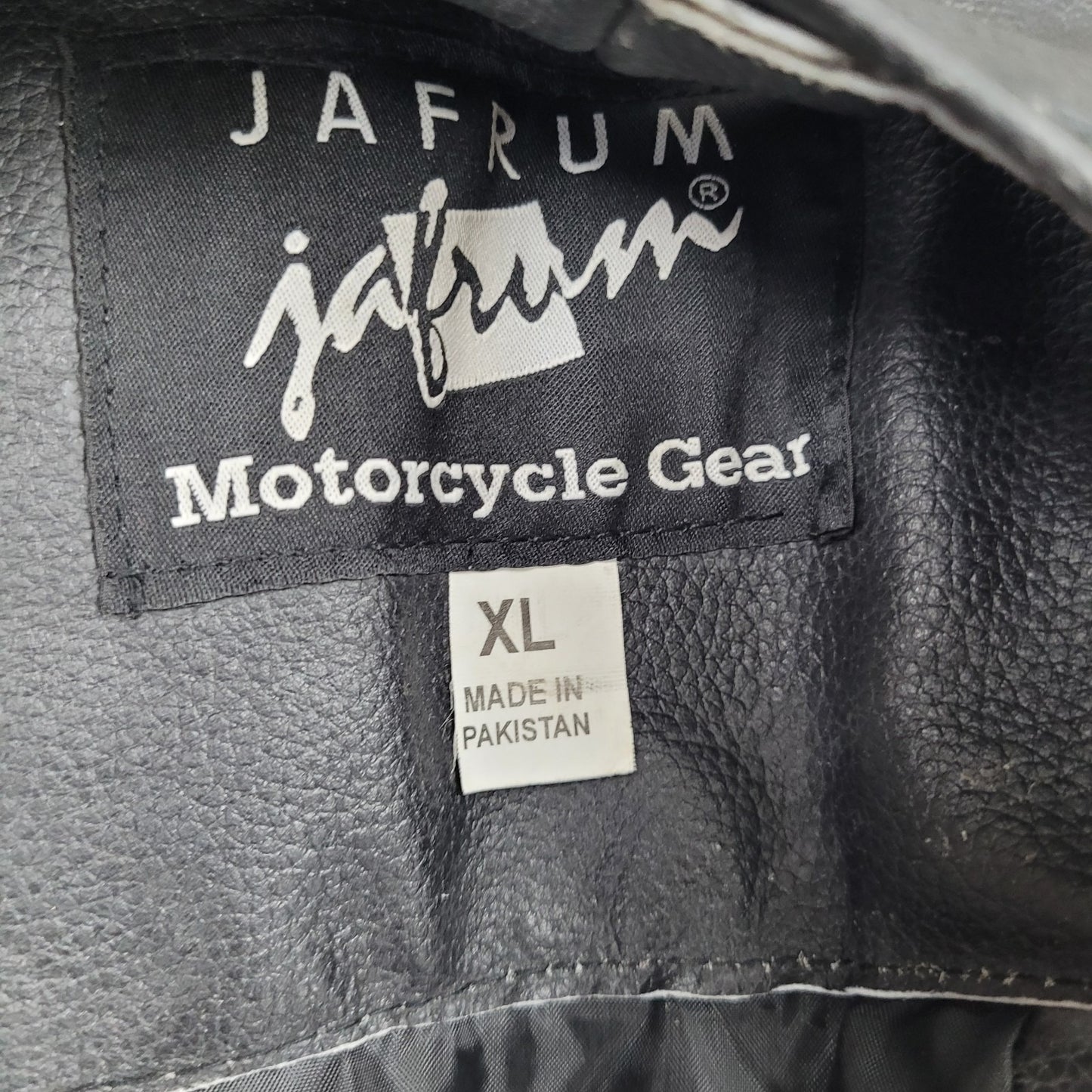 Jafrum Motorcycle Gear Black Belted Adjustable Lined Chaps Biker Pants Size XL