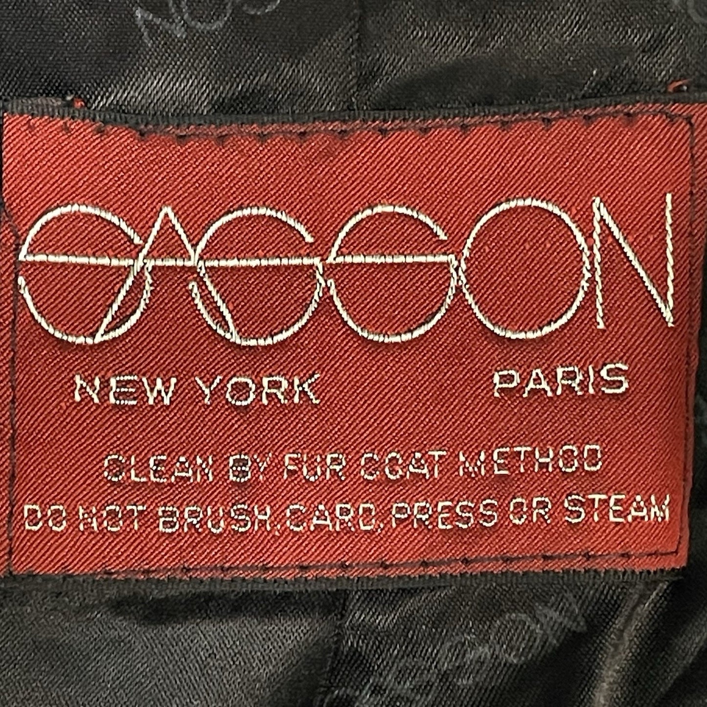 VTG Sasson NY Paris Grey Faux Fur Buttoned Lined Padded Pockets Coat Size 6